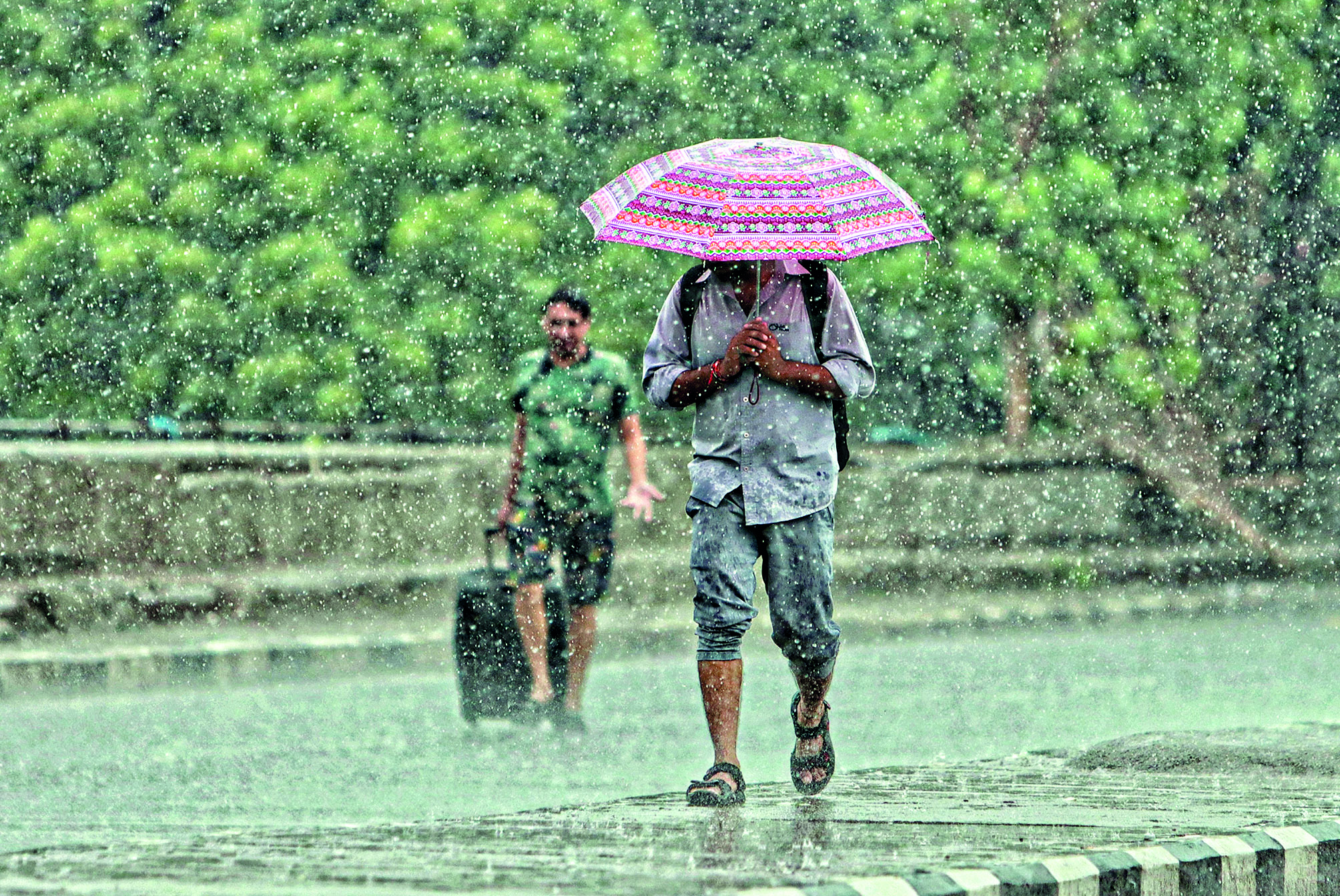 Waterlogging in parts of Delhi following rainfall Waterlogging in parts of Delhi following rainfall