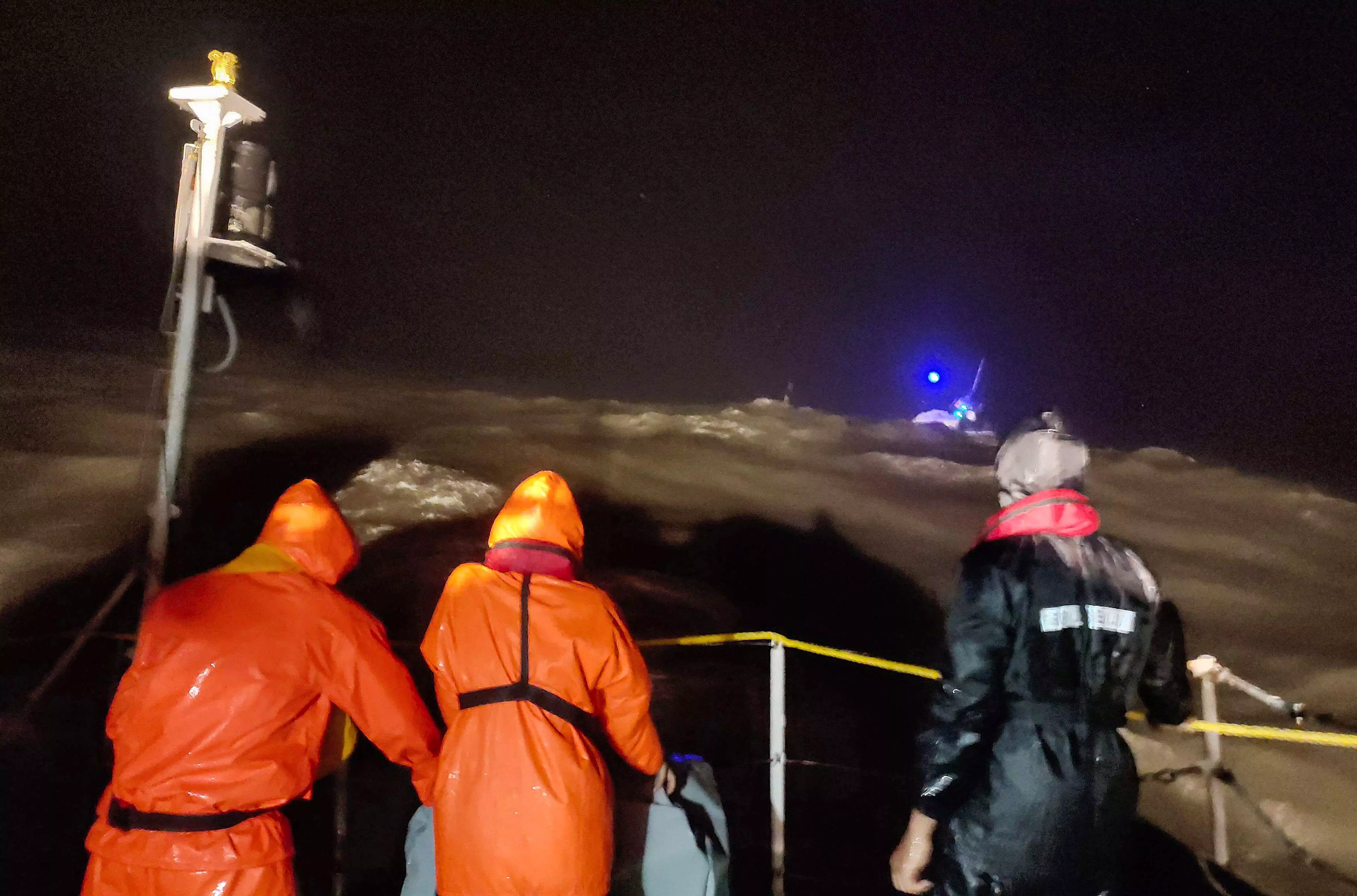 ICG chopper on rescue mission crashes into sea off Gujarat coast; 3 crew members missing
