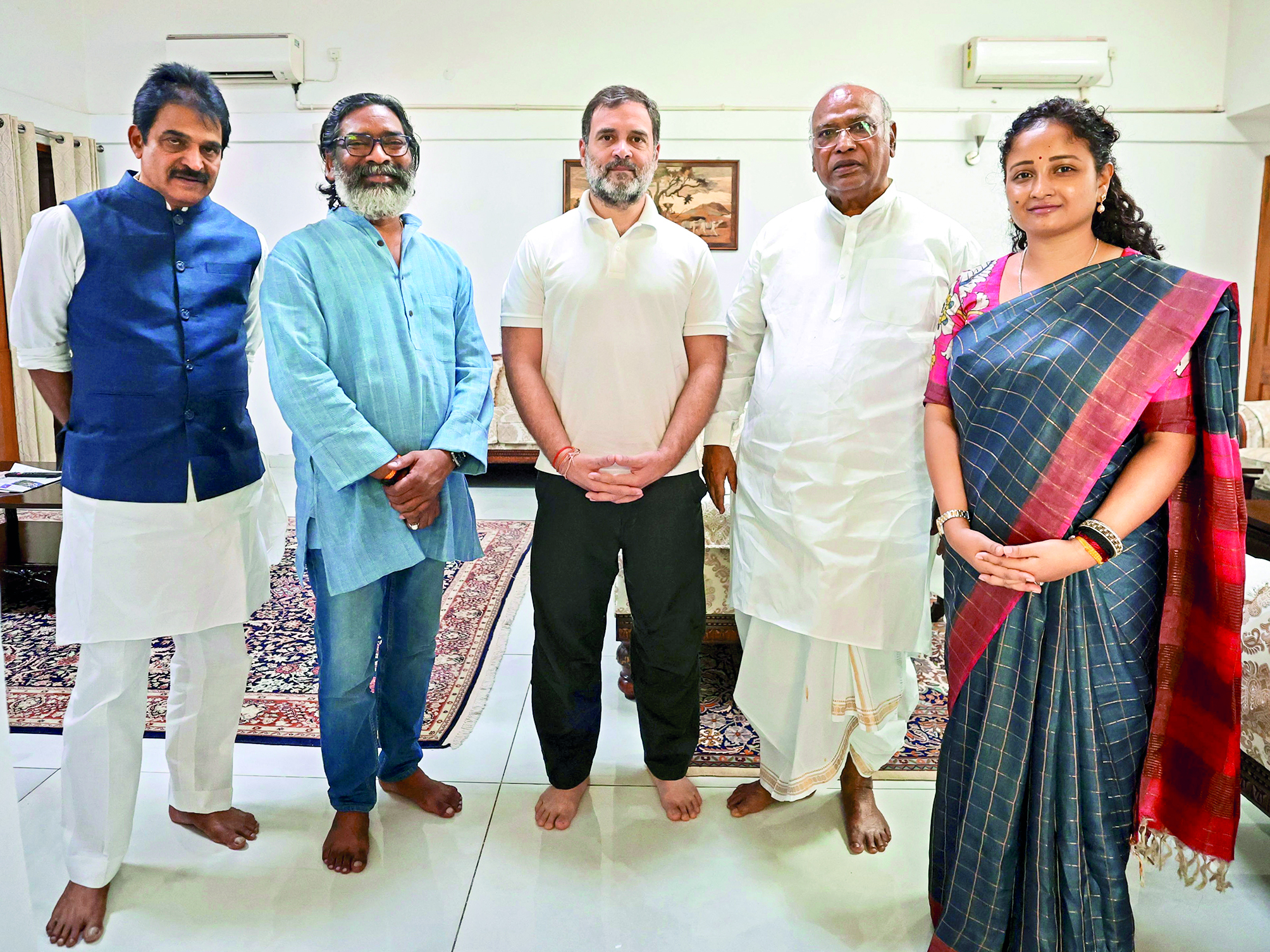 Jharkhand CM meets Kharge, Rahul amid preparations for Assembly polls