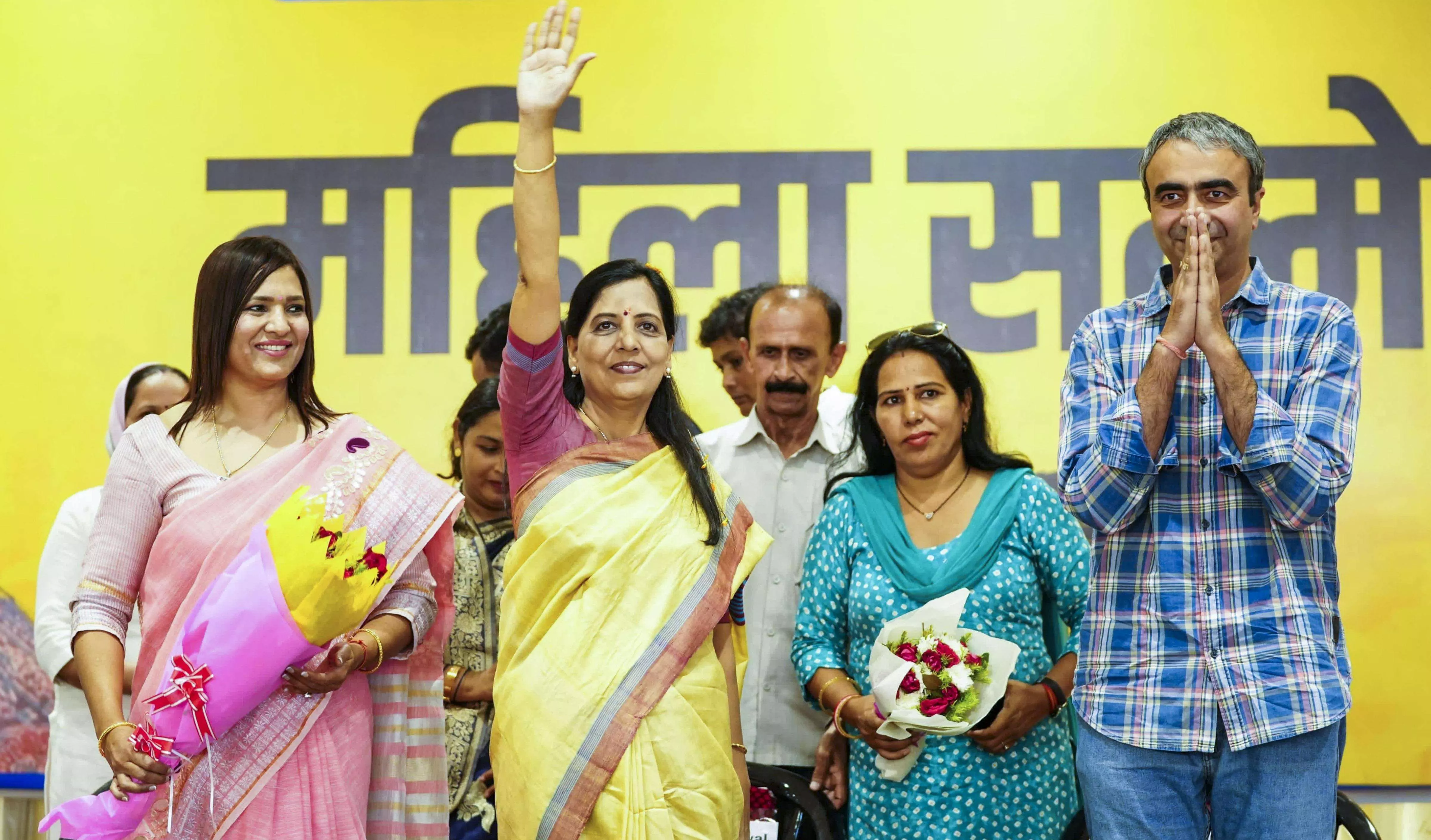 Stand with Haryana ka Laal Arvind Kejriwal: Sunita urges voters to back AAP in assembly polls