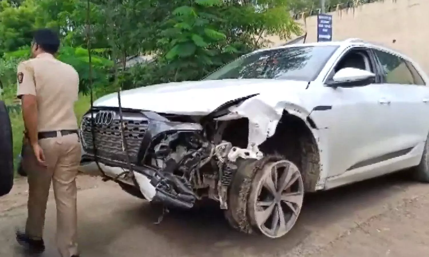 Police arrest driver after crash involving Audi car owned by BJP leaders son