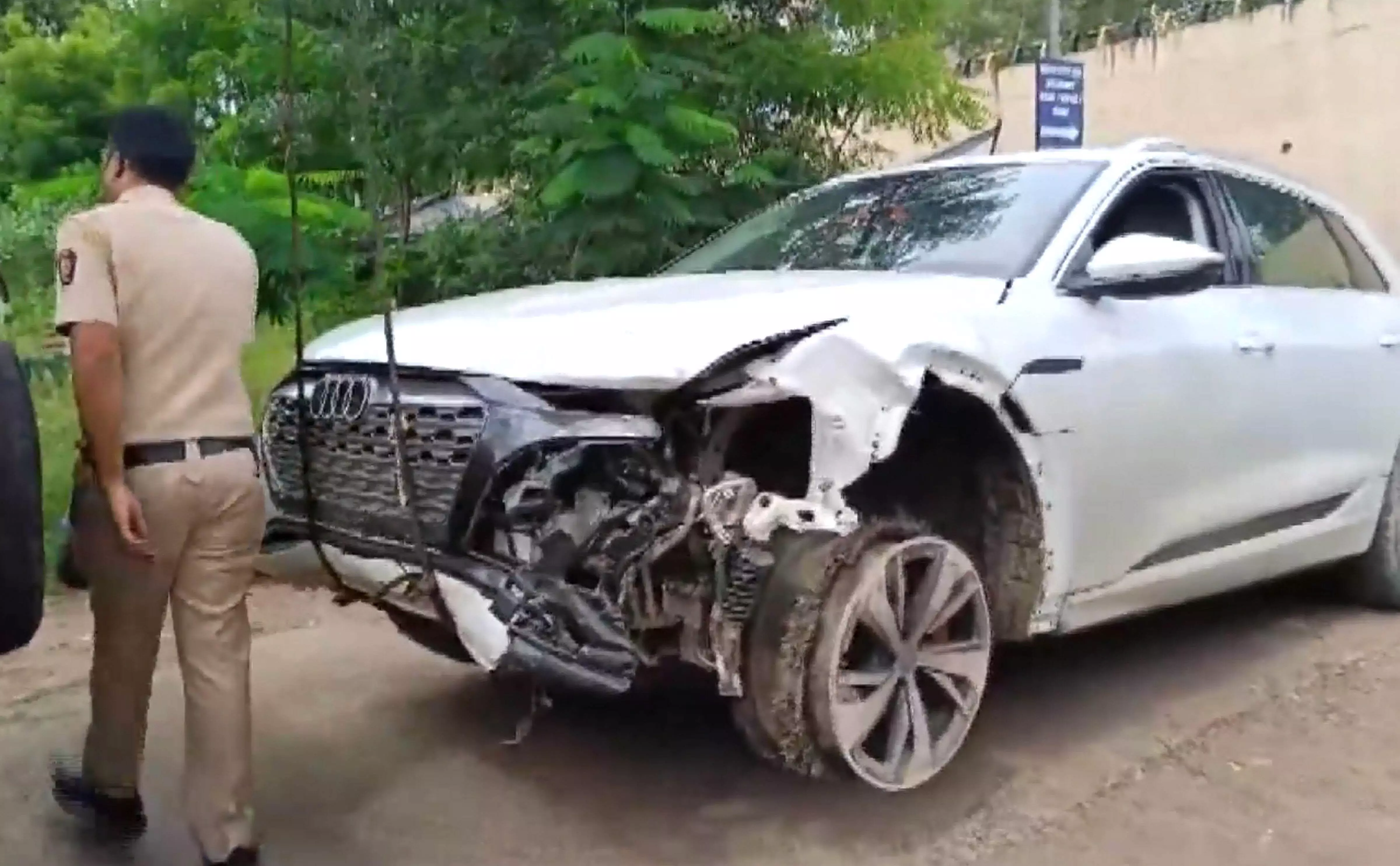 Police arrest driver after crash involving Audi car owned by BJP leaders son