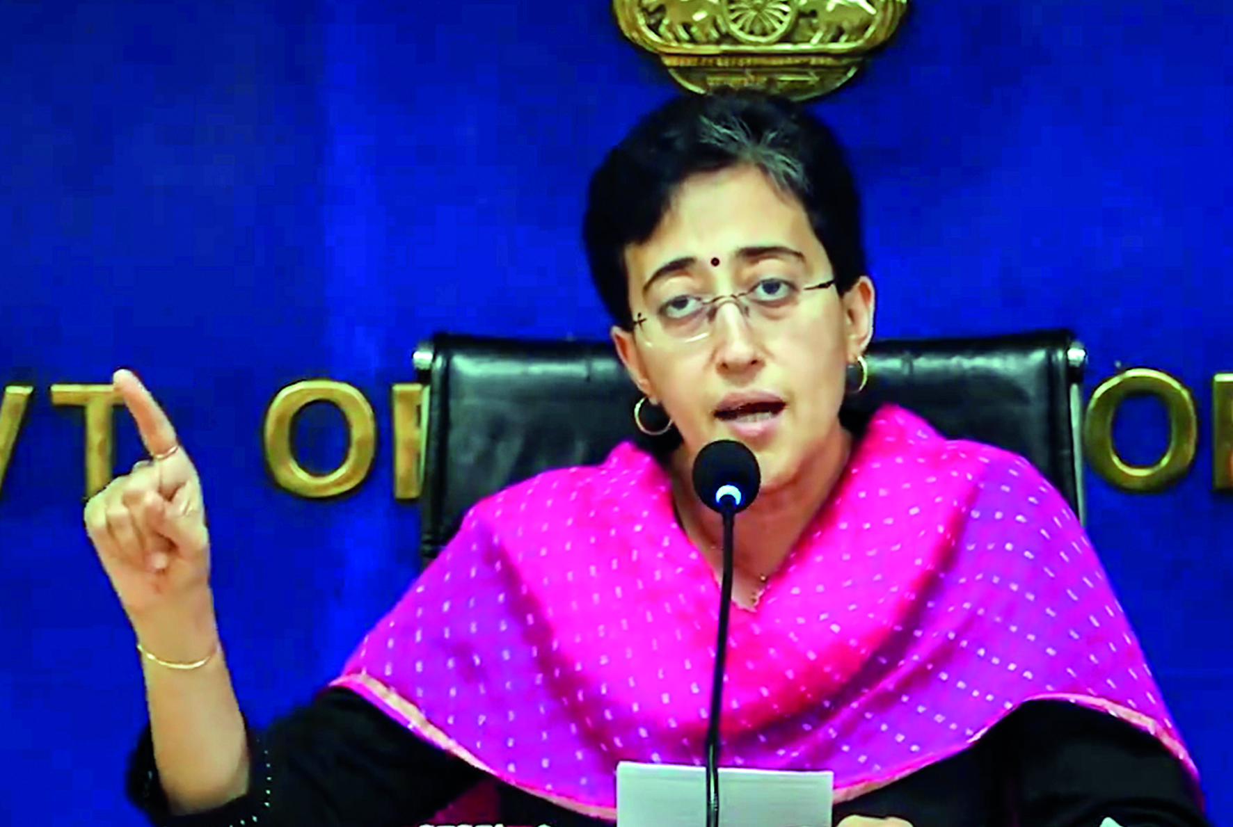 BJP conspiring to topple AAP govt through President’s rule: Atishi BJP conspiring to topple AAP govt through President’s rule: Atishi