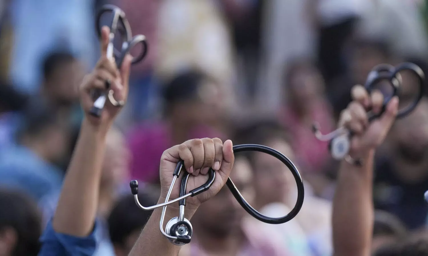 Doctors in Bengal continue with cease work, sit-in outside Swasthya Bhavan