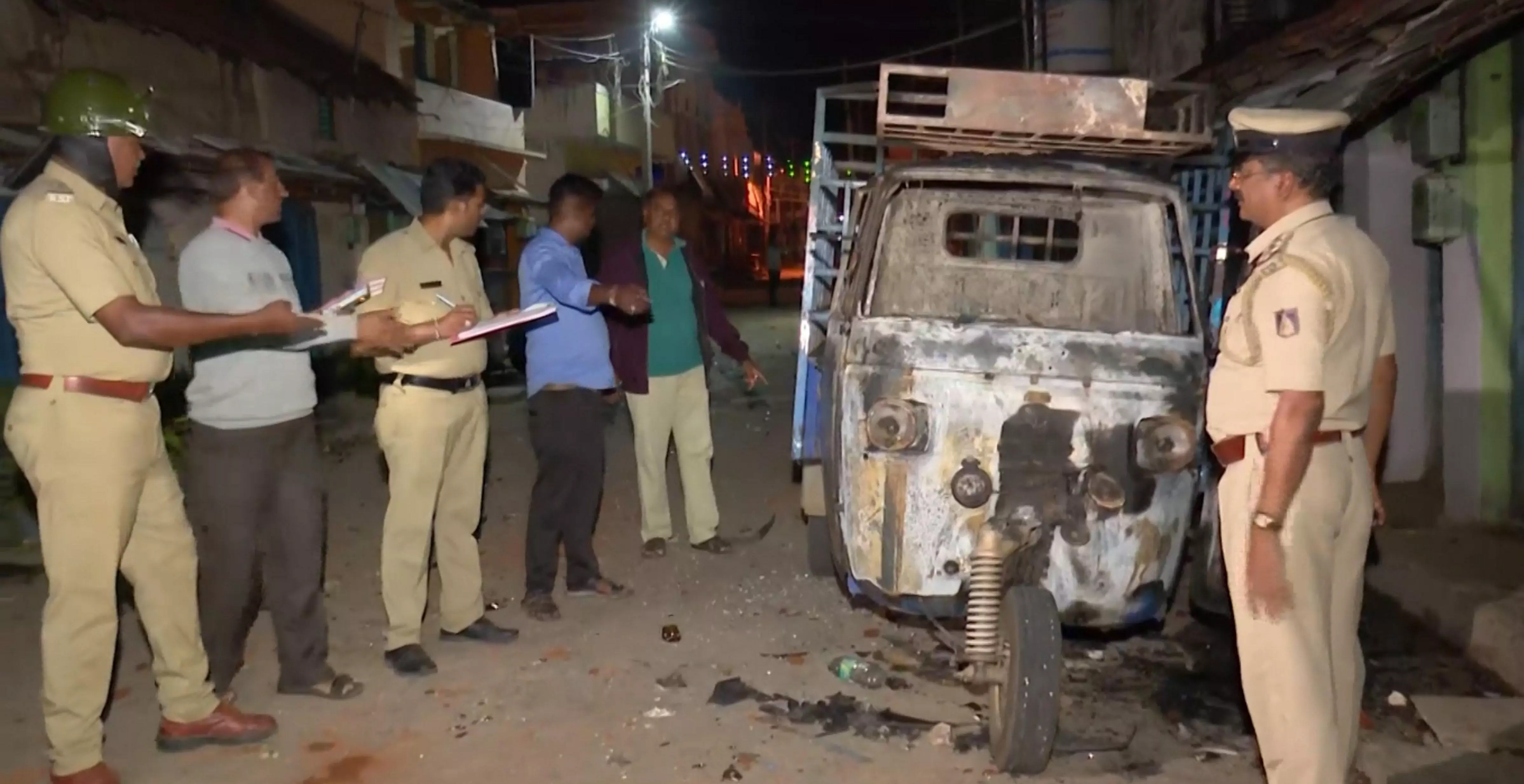 Tension in Karnatakas Mandya after violence during religious procession, 46 held Tension in Karnatakas Mandya after violence during religious procession, 46 held