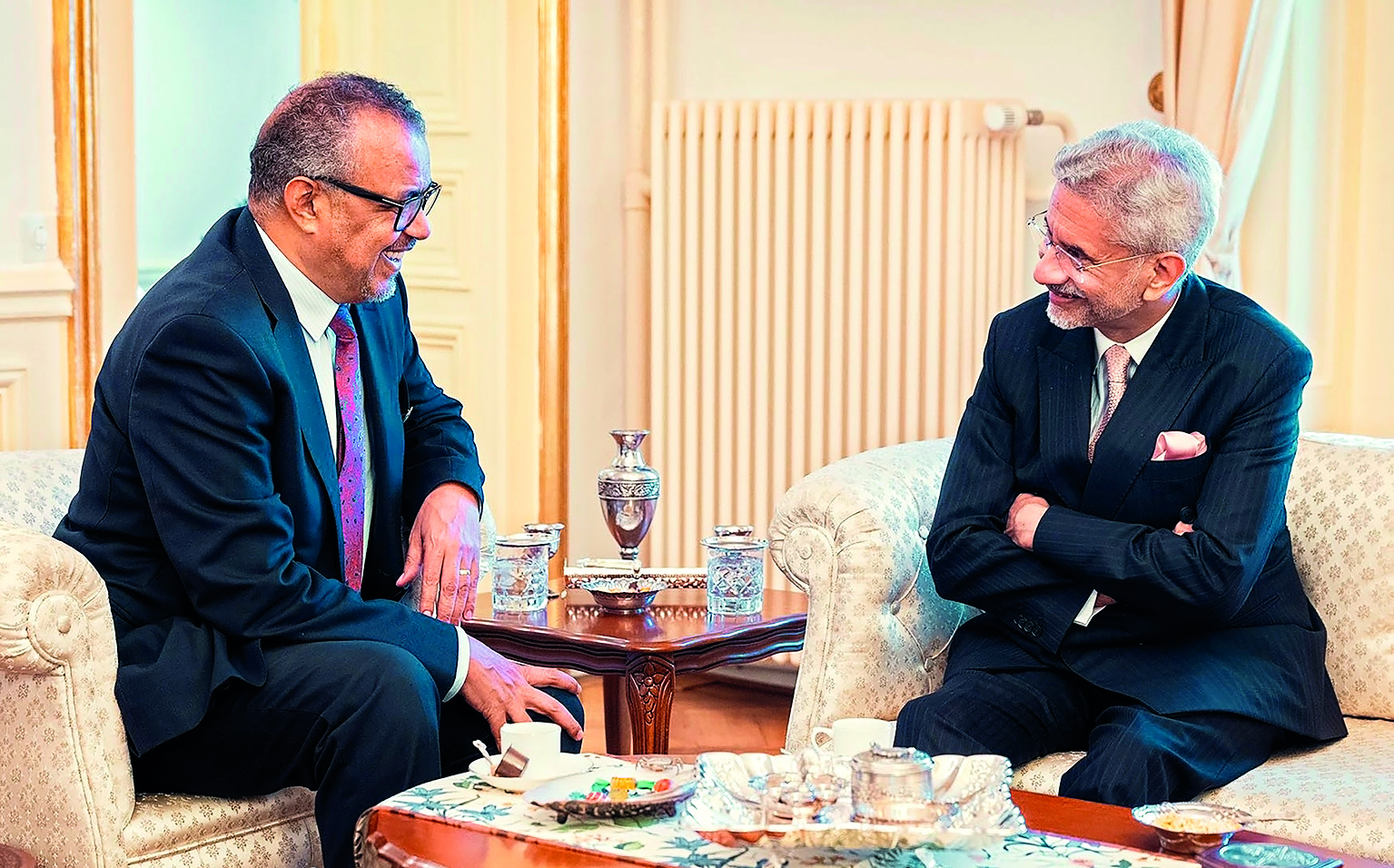 Jaishankar meets WHO chief, discusses India’s role in global health initiatives