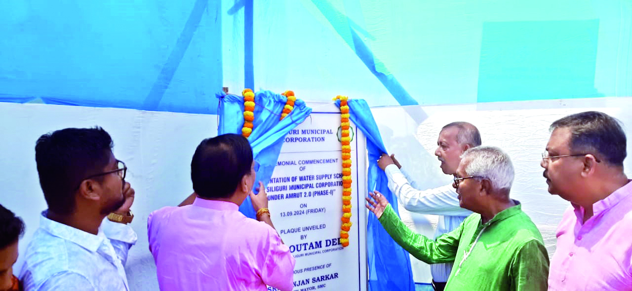 Work on mega drinking water project in Siliguri flagged off