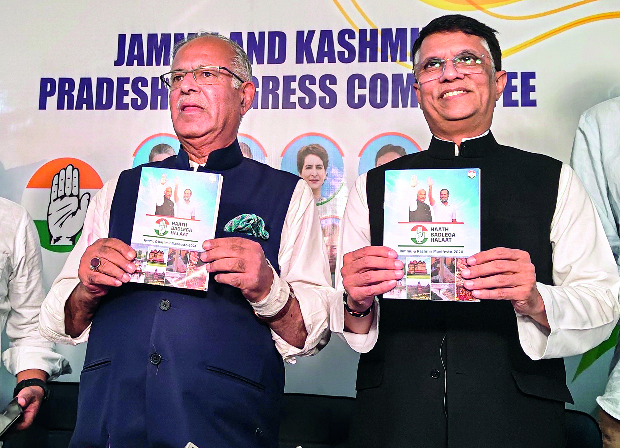 Cong releases manifesto for J&K polls Cong releases manifesto for J&K polls