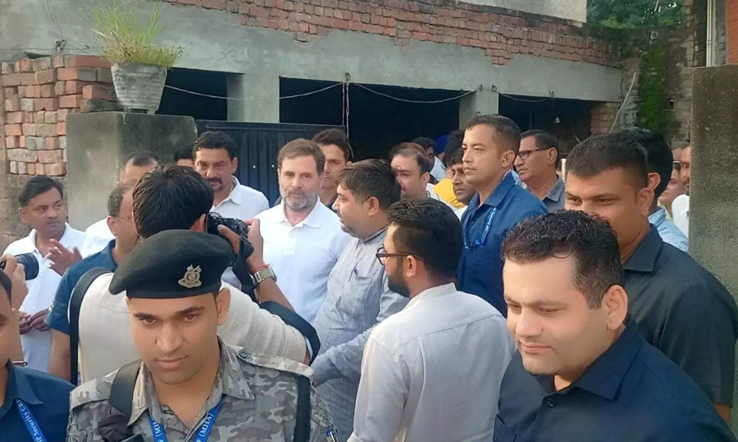 Rahul Gandhi in Karnal to meet family of youth injured in accident abroad