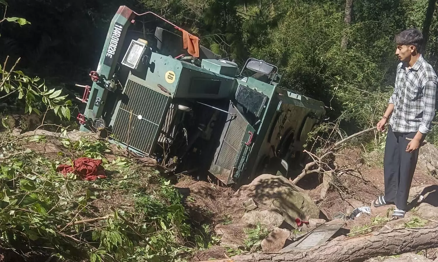 Soldier killed, 6 injured as vehicle plunges into gorge in J-Ks Kathua