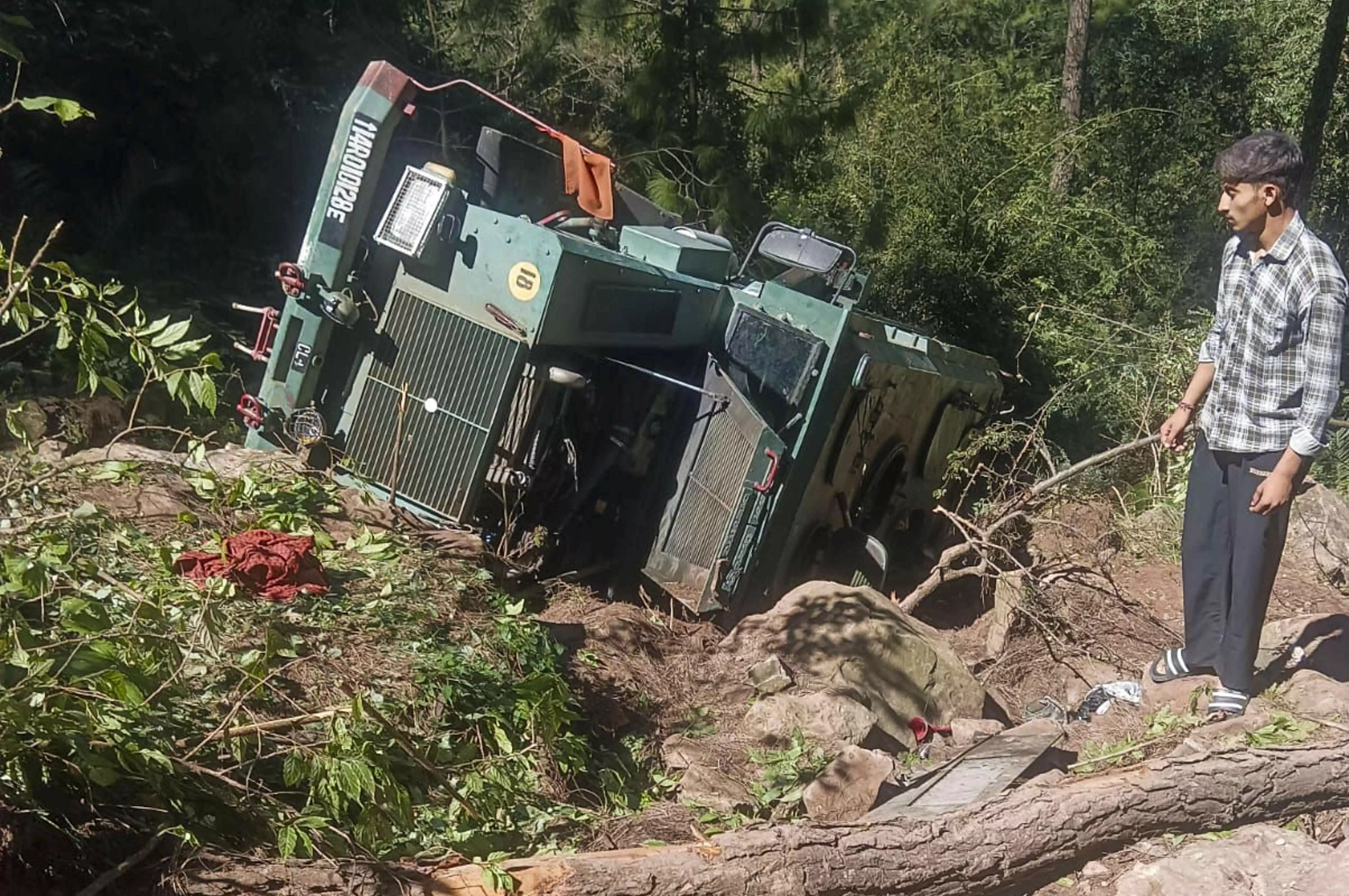 Soldier killed, 6 injured as vehicle plunges into gorge in J-Ks Kathua