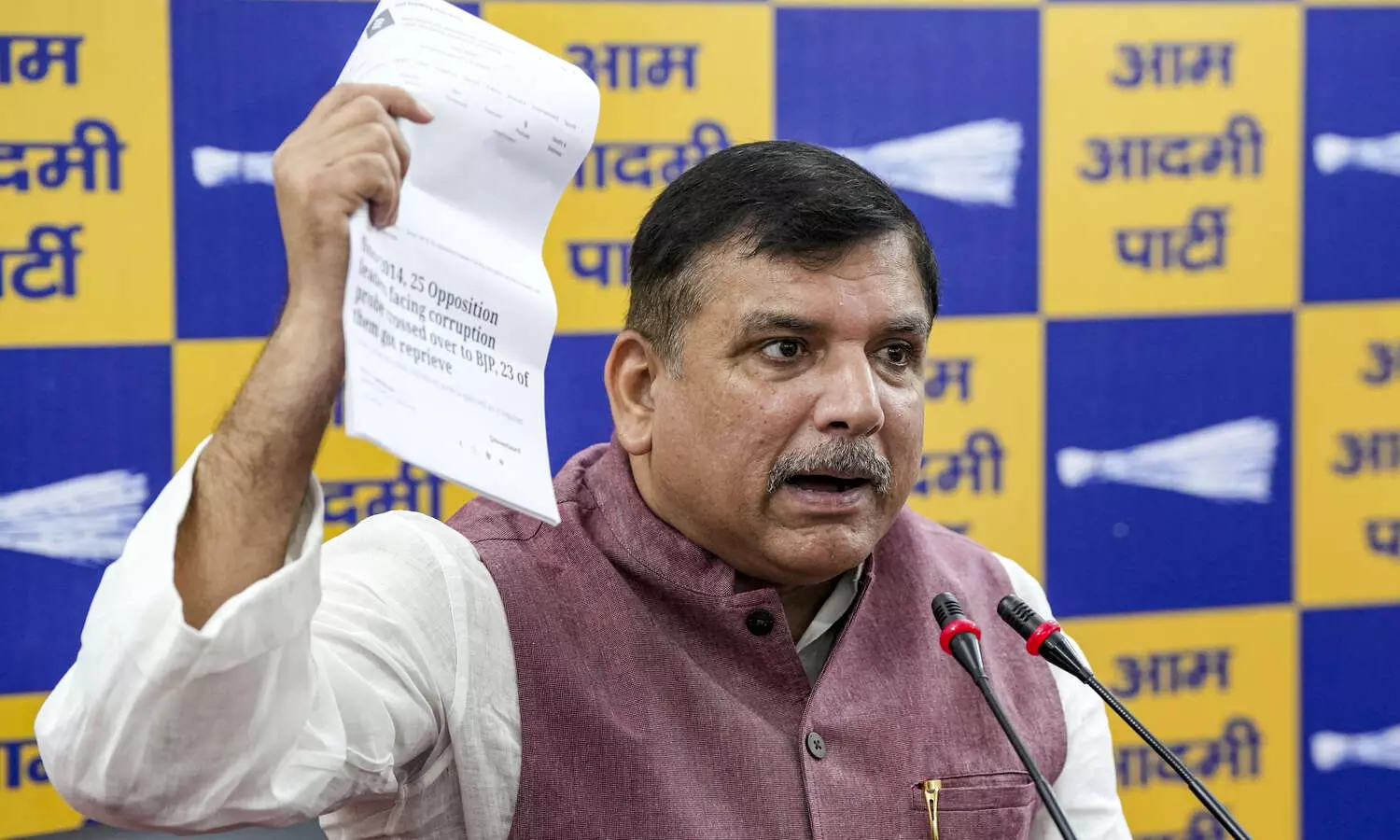 Country wants answers from BJP, RSS on 5 burning questions asked by Kejriwal: Sanjay Singh