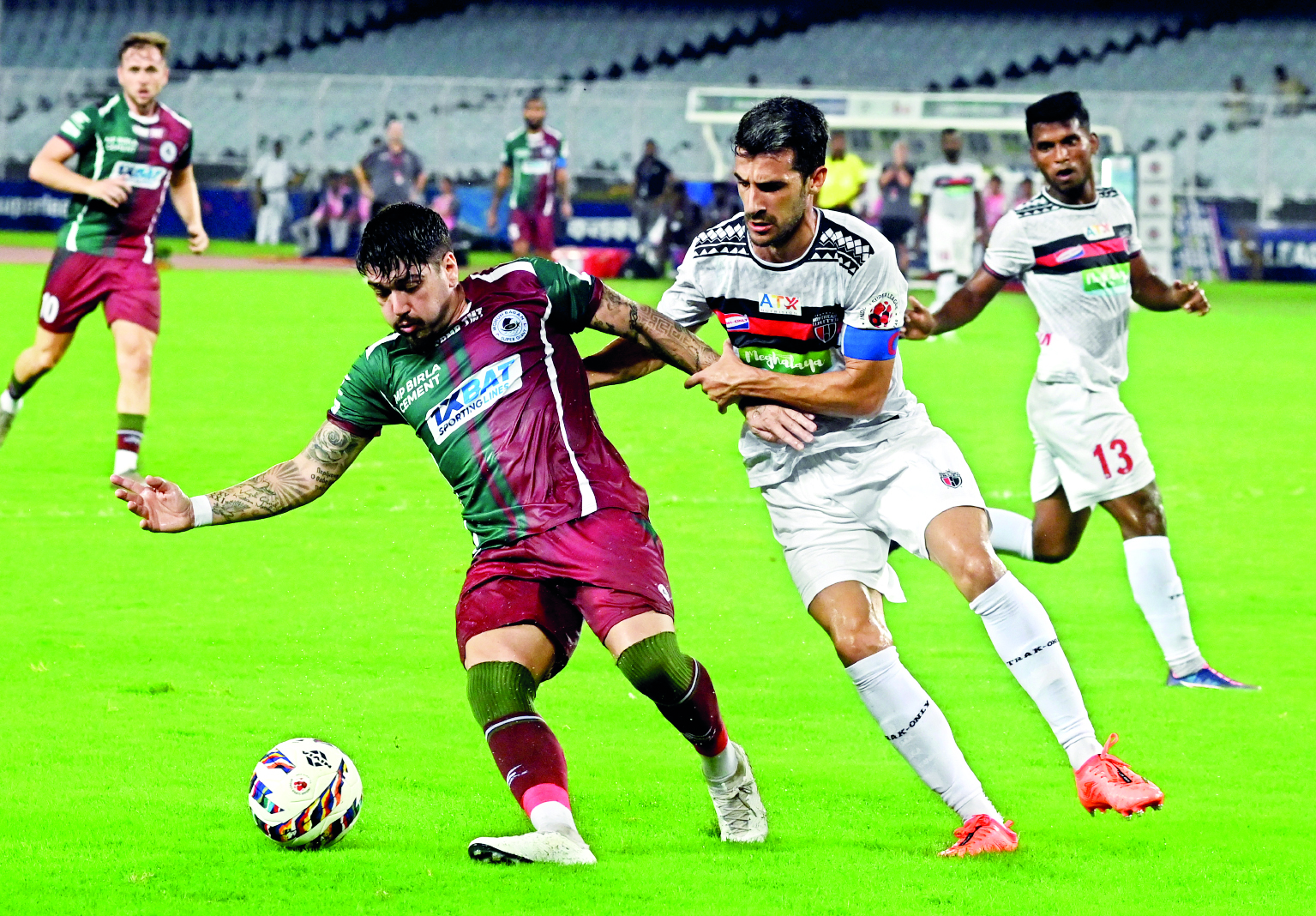 Mohun Bagan edge past NEUFC in five-goal thriller