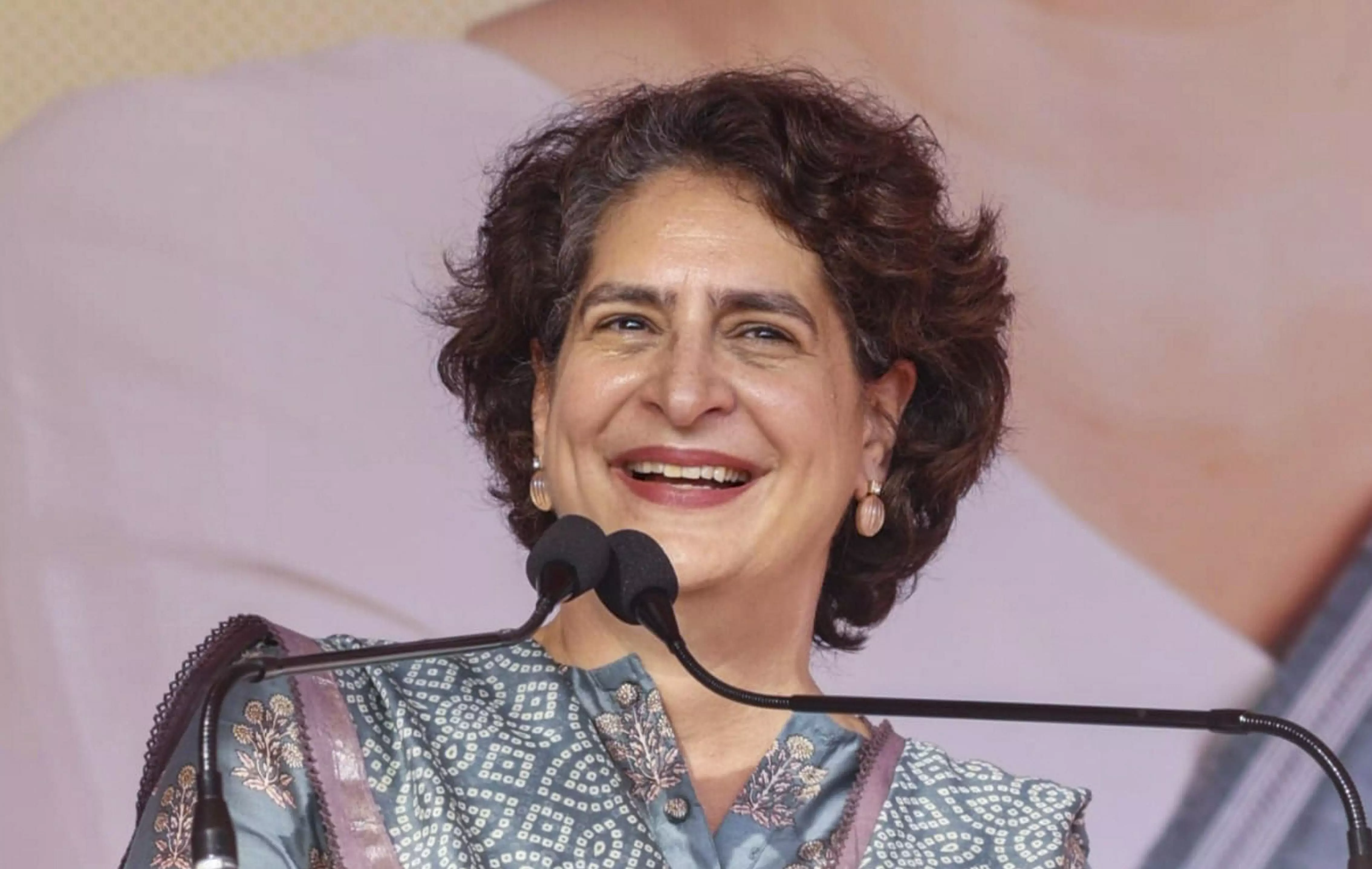 J-K administration sabotaged Priyankas rally by making chopper landing difficult, says Congress