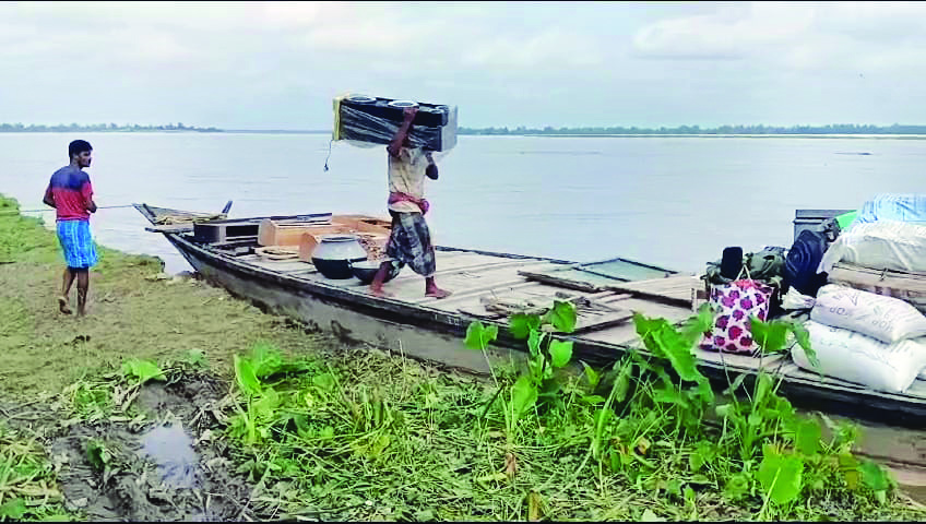 River bank erosion displaces families in Dinhata-I block