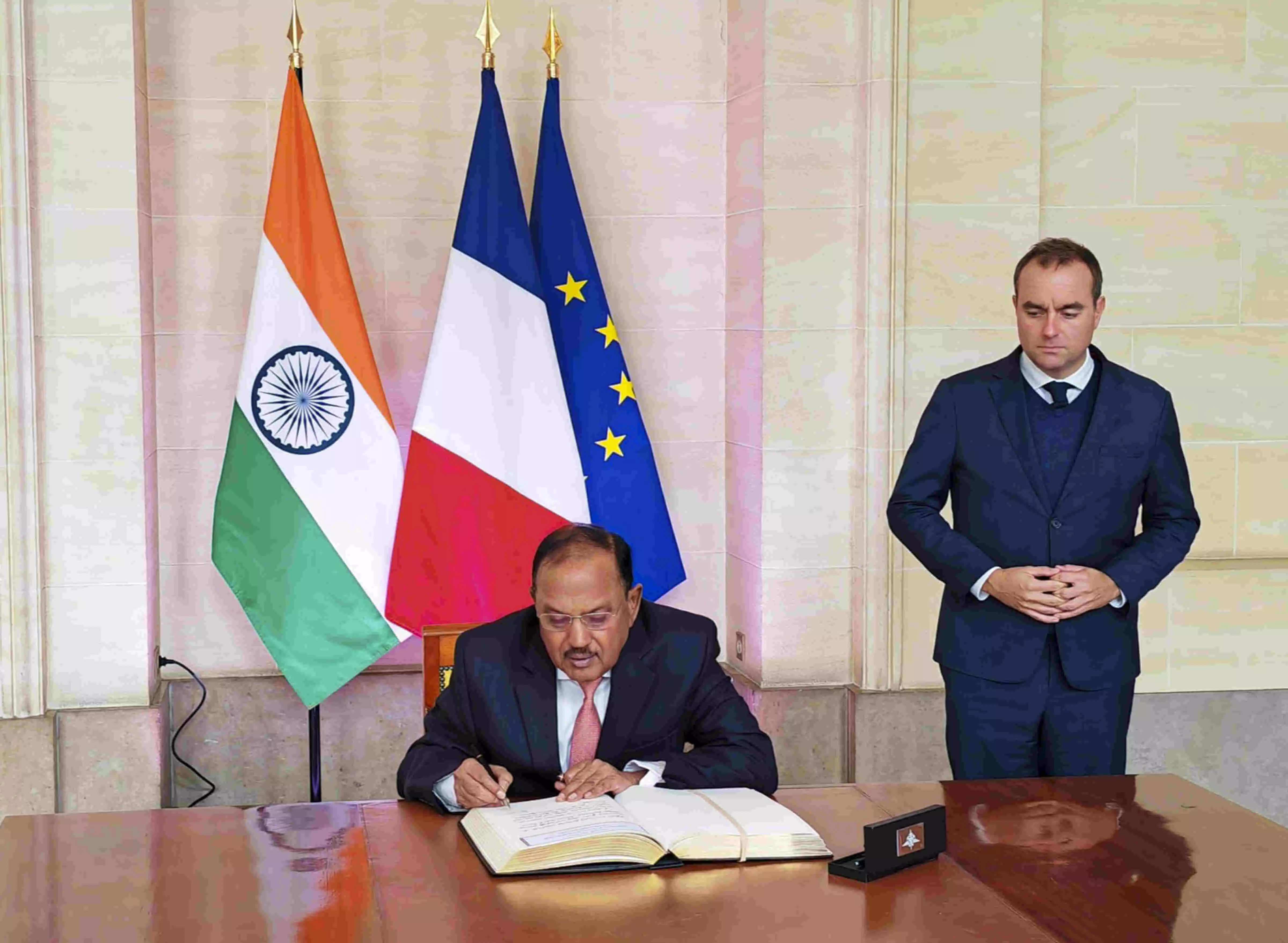 NSA Doval calls on French President Macron; conveys PM Modis greetings