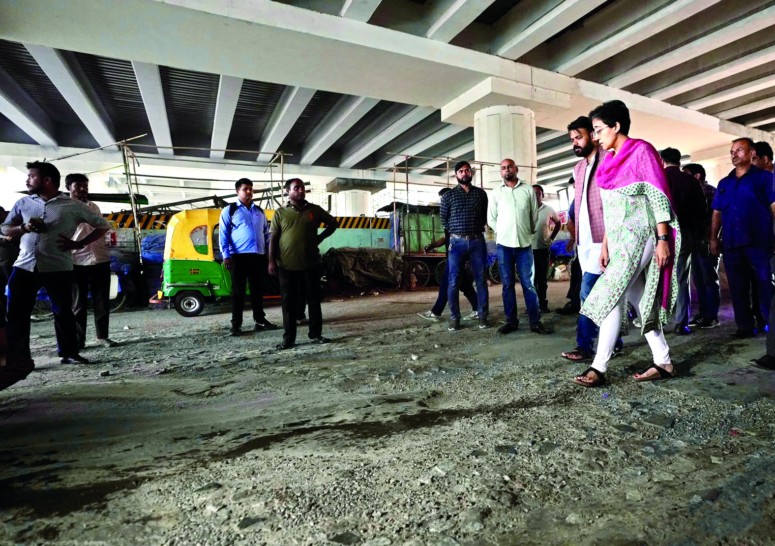 Repair roads on   ‘war footing’: CM Atishi to officials