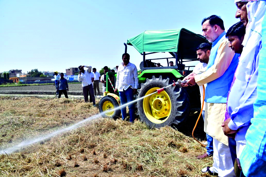 Bio-decomposer spraying begins in Capital Bio-decomposer spraying begins in Capital