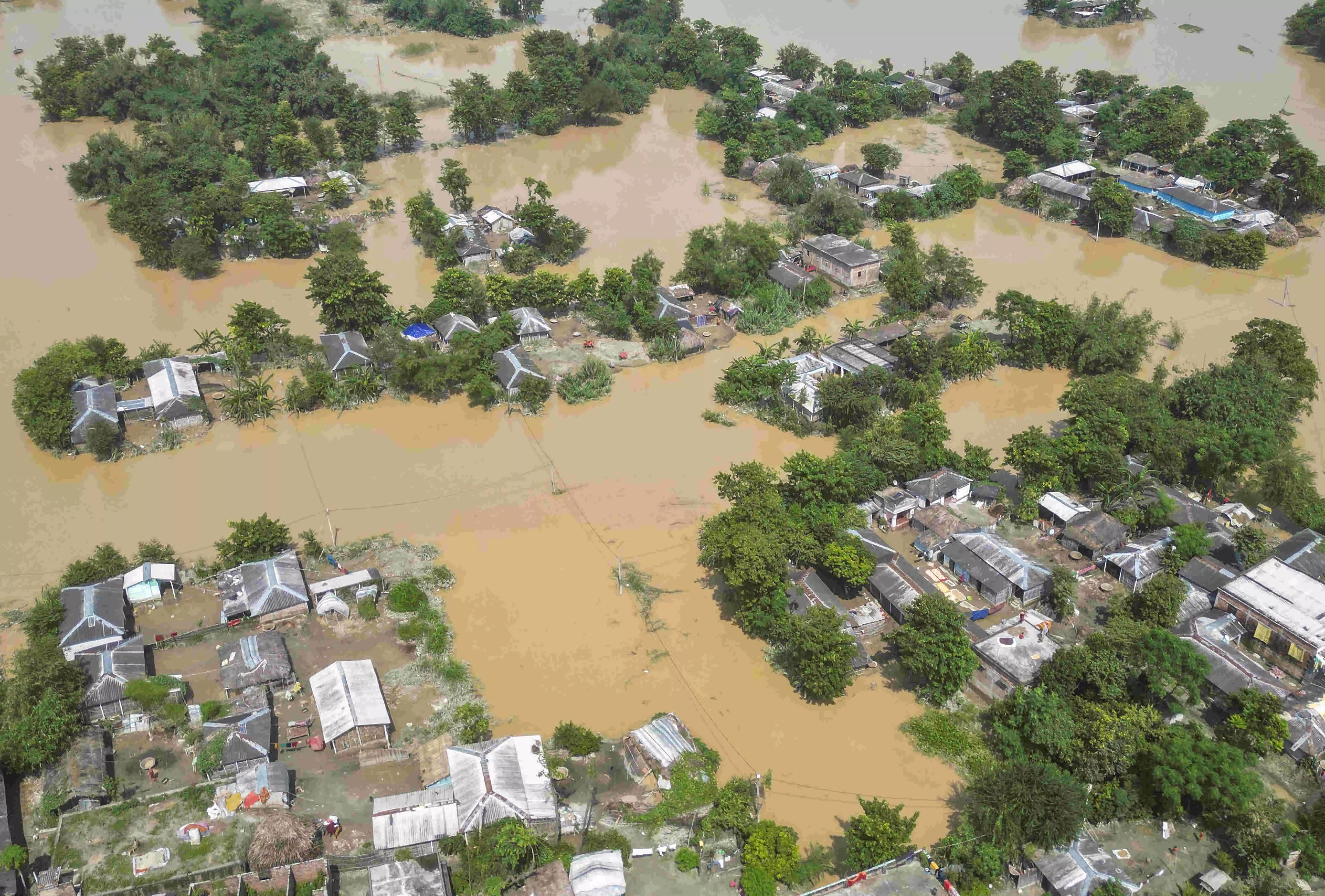 Flood situation in Bihar remains grim, most rivers flowing above danger mark Flood situation in Bihar remains grim, most rivers flowing above danger mark