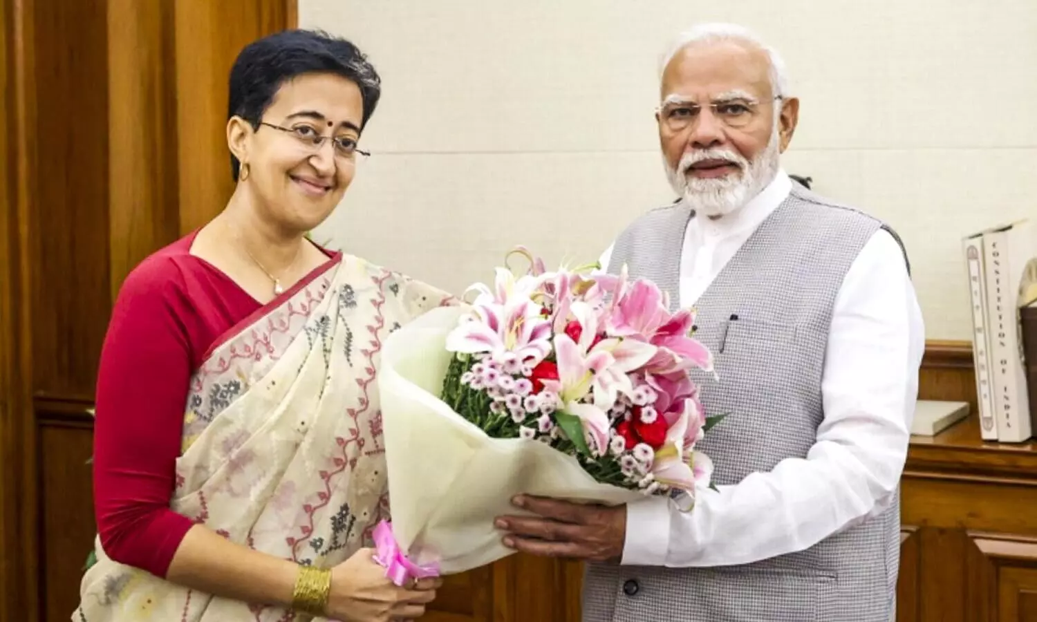 Delhi CM Atishi meets PM Modi