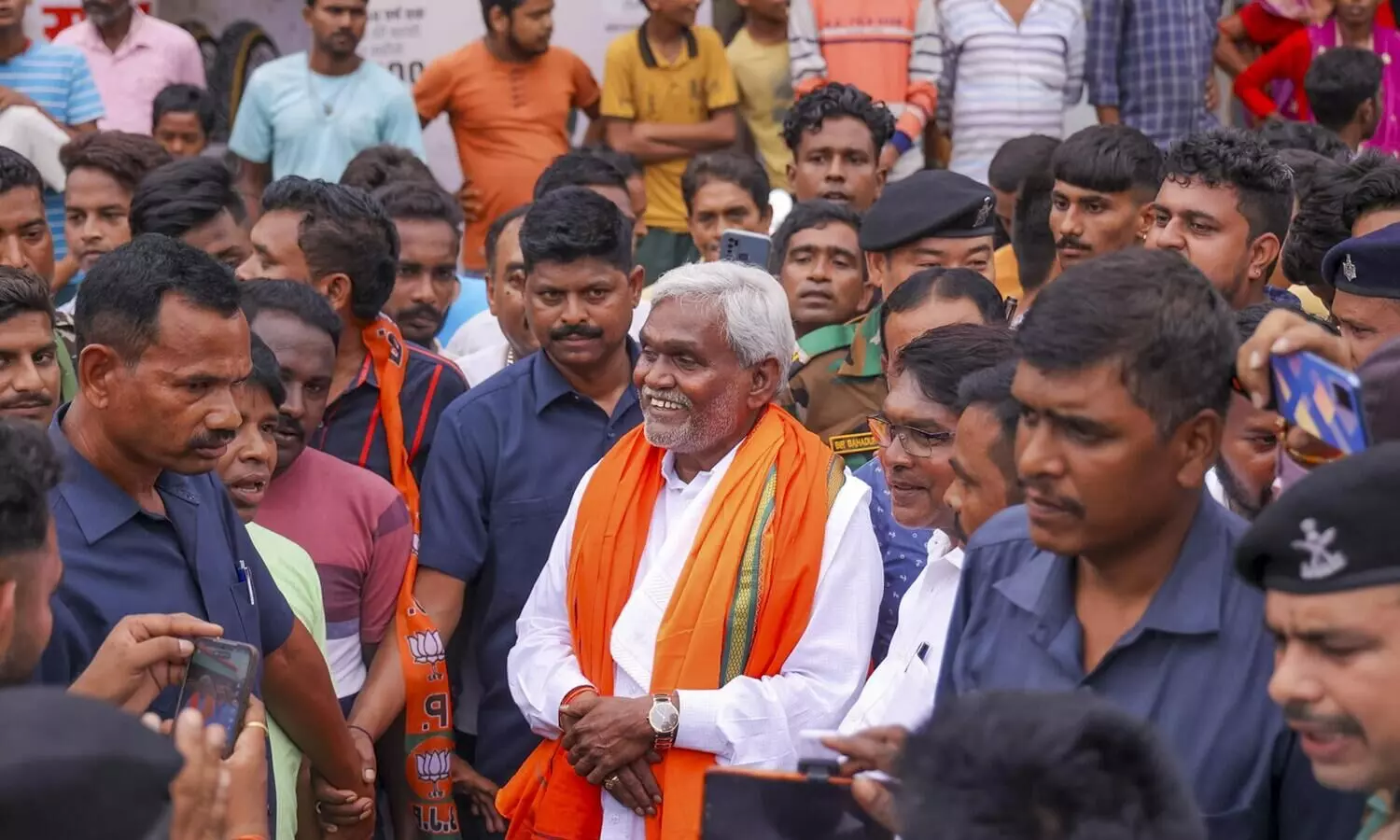 Former Jharkhand CM Champai Soren promises 2.87L jobs, self-employment to 5L people