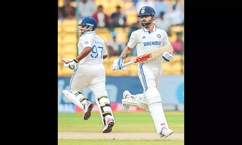 Kohli, Rohit, Sarfaraz fifties take India to 231/3 at close on Day 3 Kohli, Rohit, Sarfaraz fifties take India to 231/3 at close on Day 3