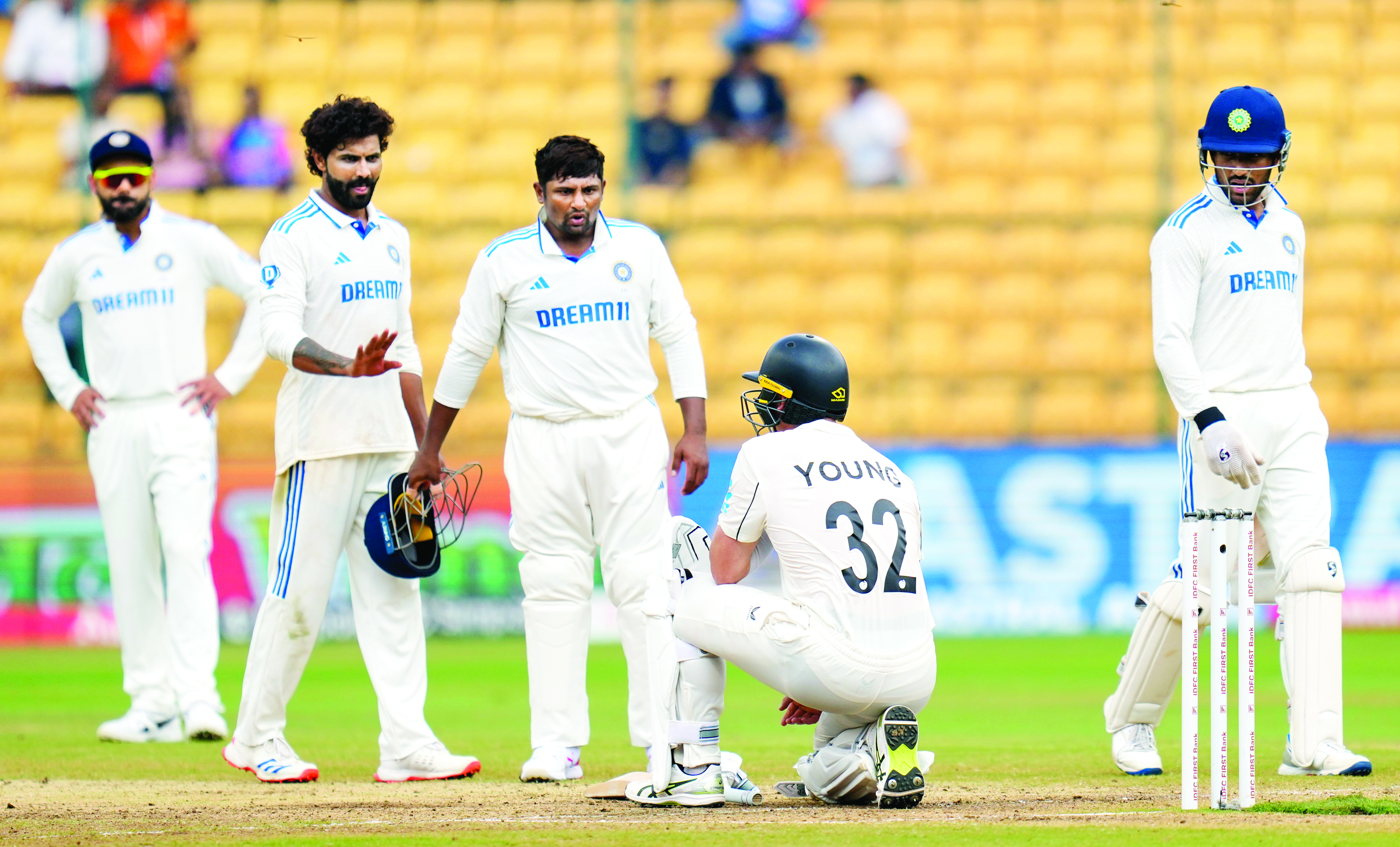 New Zealand triumph by 8 wickets for first Test win in India in 36 years