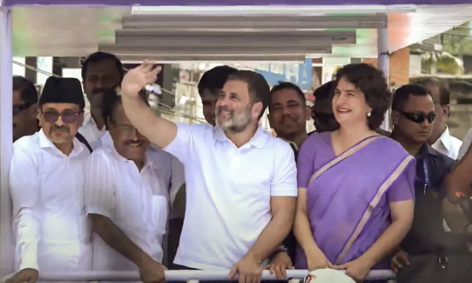 Priyanka Gandhi kicks off campaign for Wayanad bypoll with massive roadshow