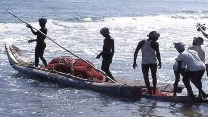 12 Indian fishermen arrested by Sri Lanka Navy for alleged illegal fishing 12 Indian fishermen arrested by Sri Lanka Navy for alleged illegal fishing