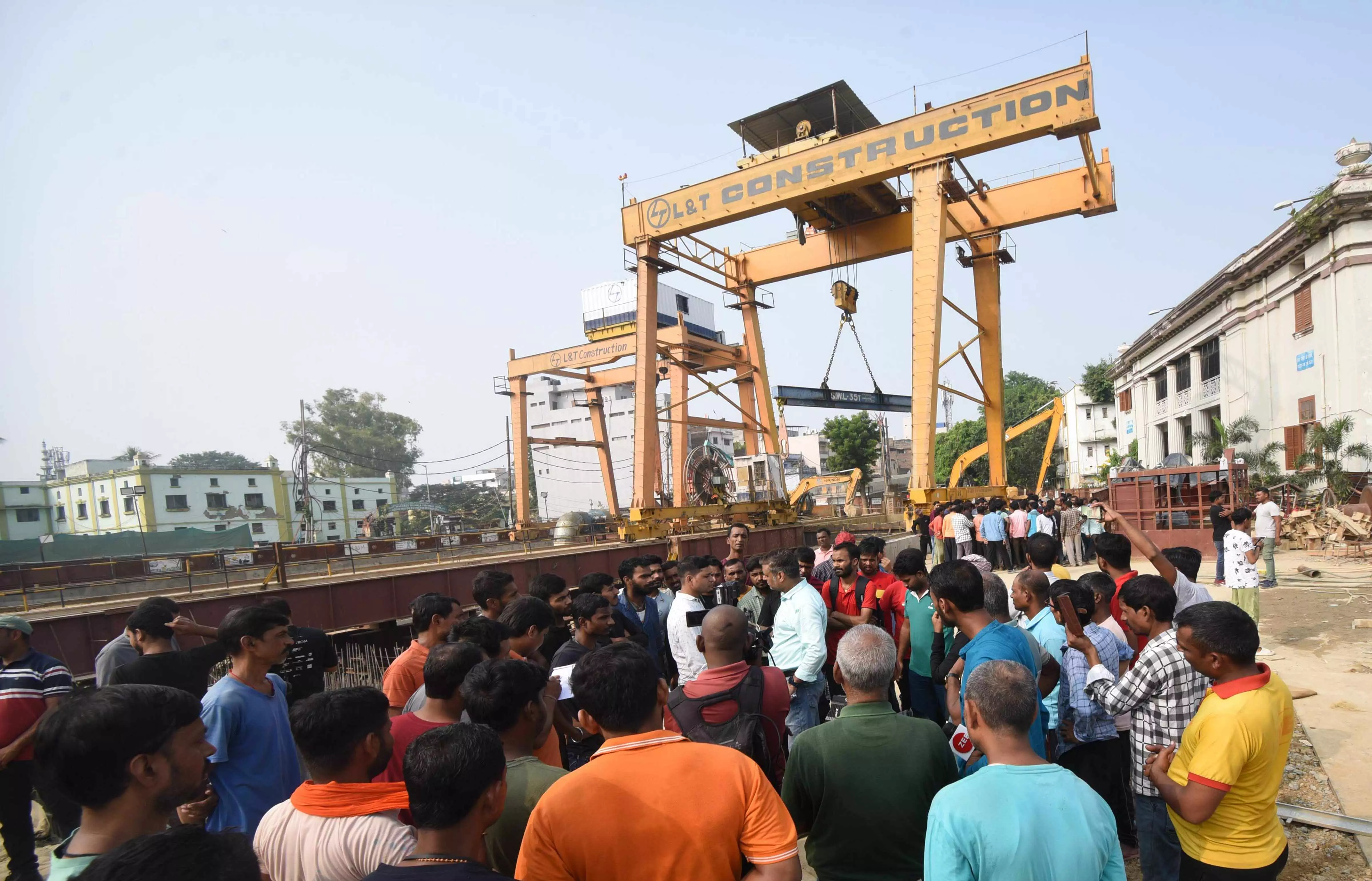 Two killed, six injured in Patna Metro construction site accident Two killed, six injured in Patna Metro construction site accident