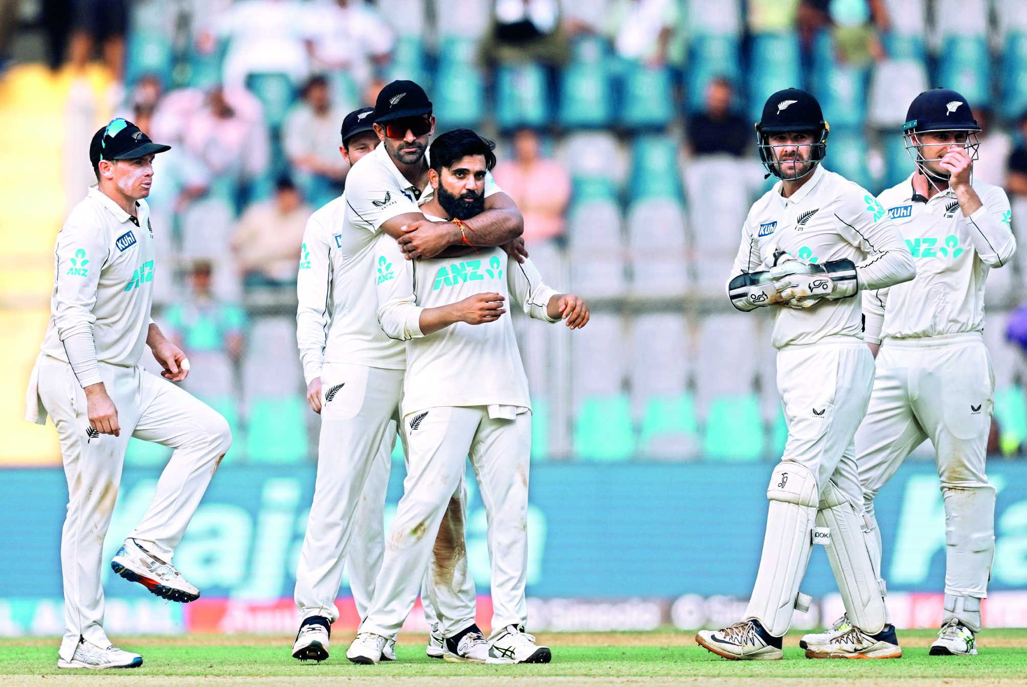 India hand NZ control after batting flop show on Day 1 in third Test