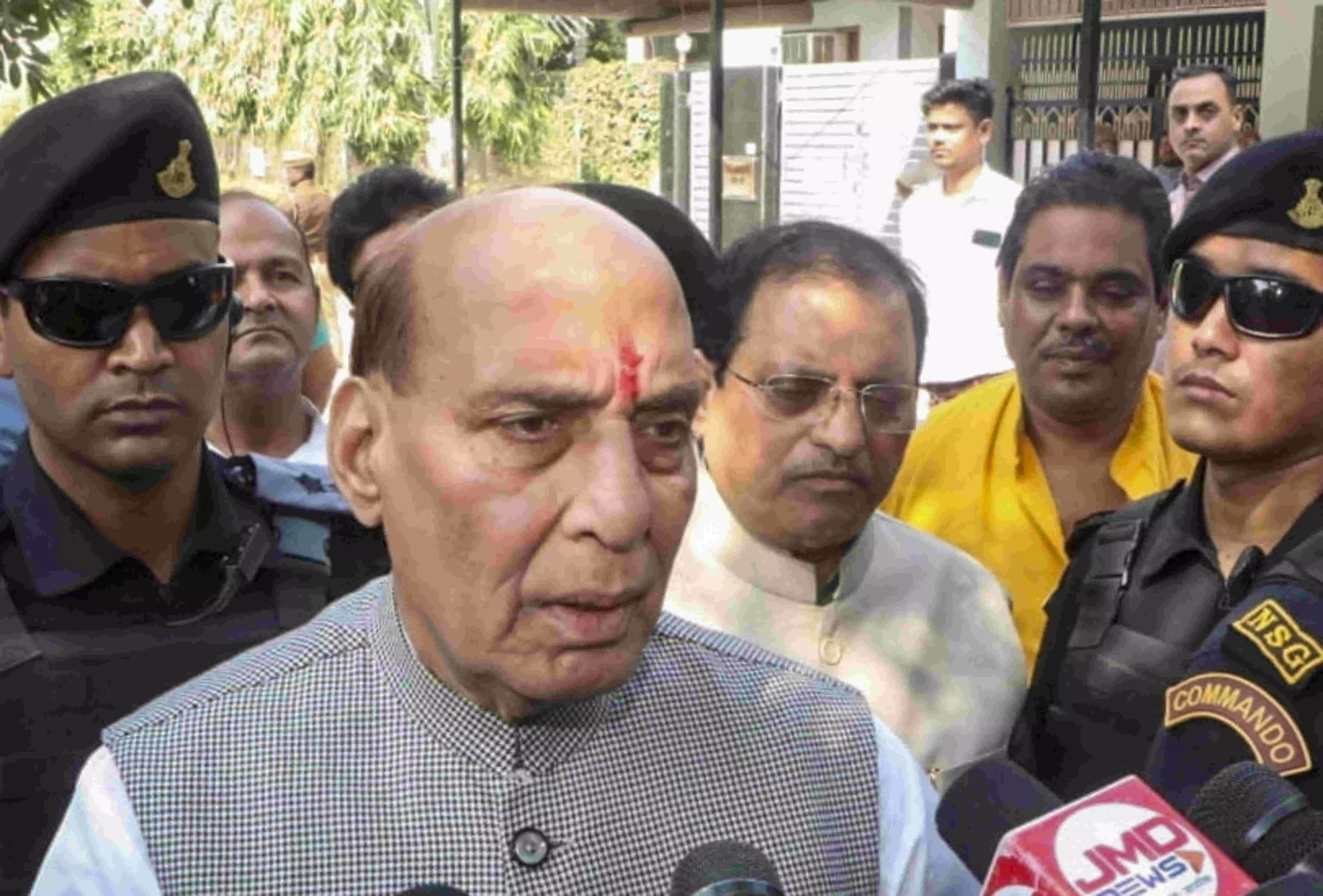 Number of terror attacks gone down significantly in J&K: Rajnath Number of terror attacks gone down significantly in J&K: Rajnath