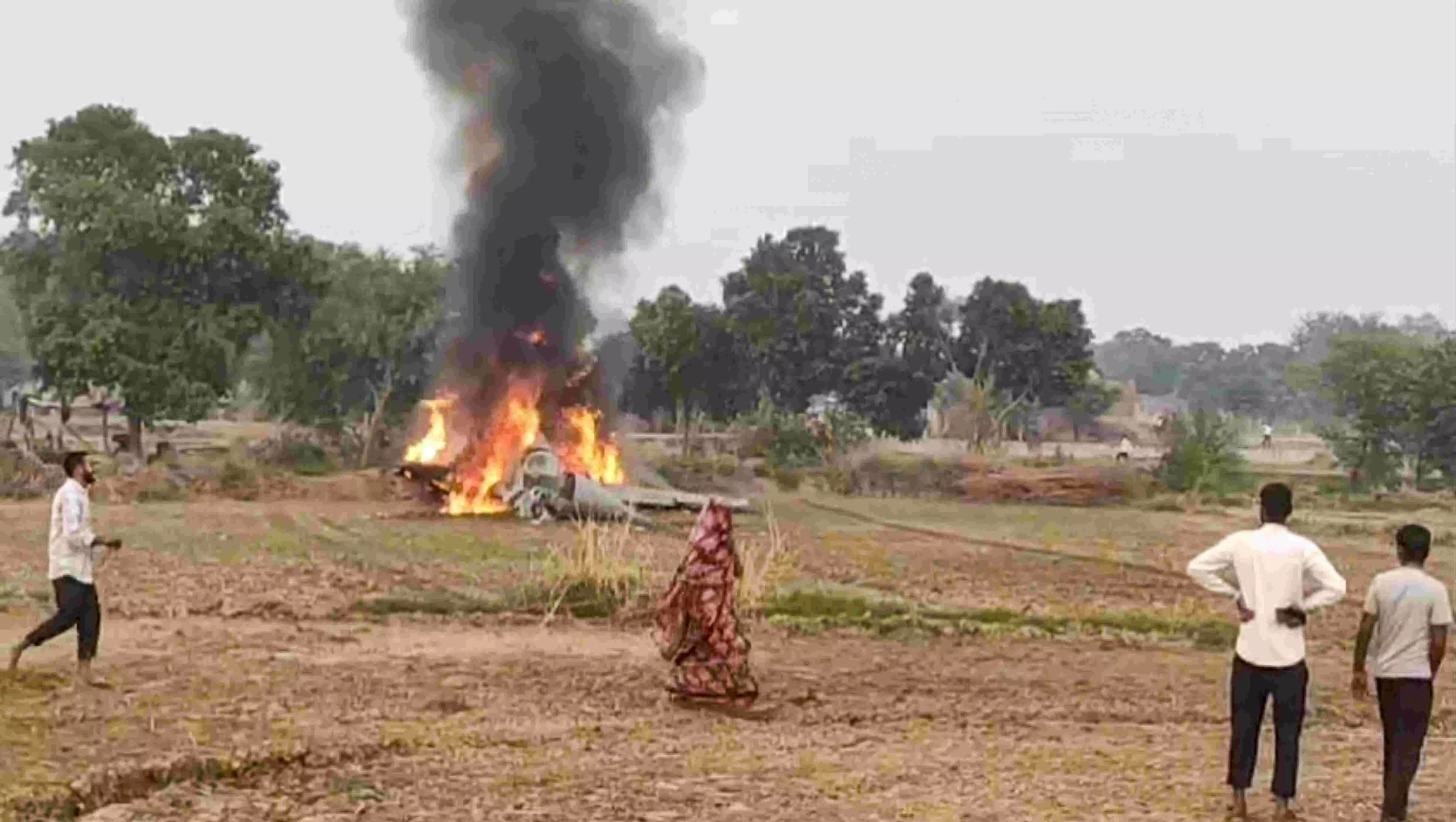 IAF MiG-29 jet crashes in Agra IAF MiG-29 jet crashes in Agra