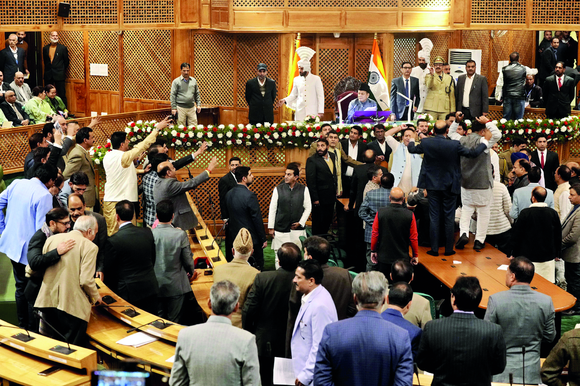 Parties erupt in joy as J&K passes resolution to restore special status