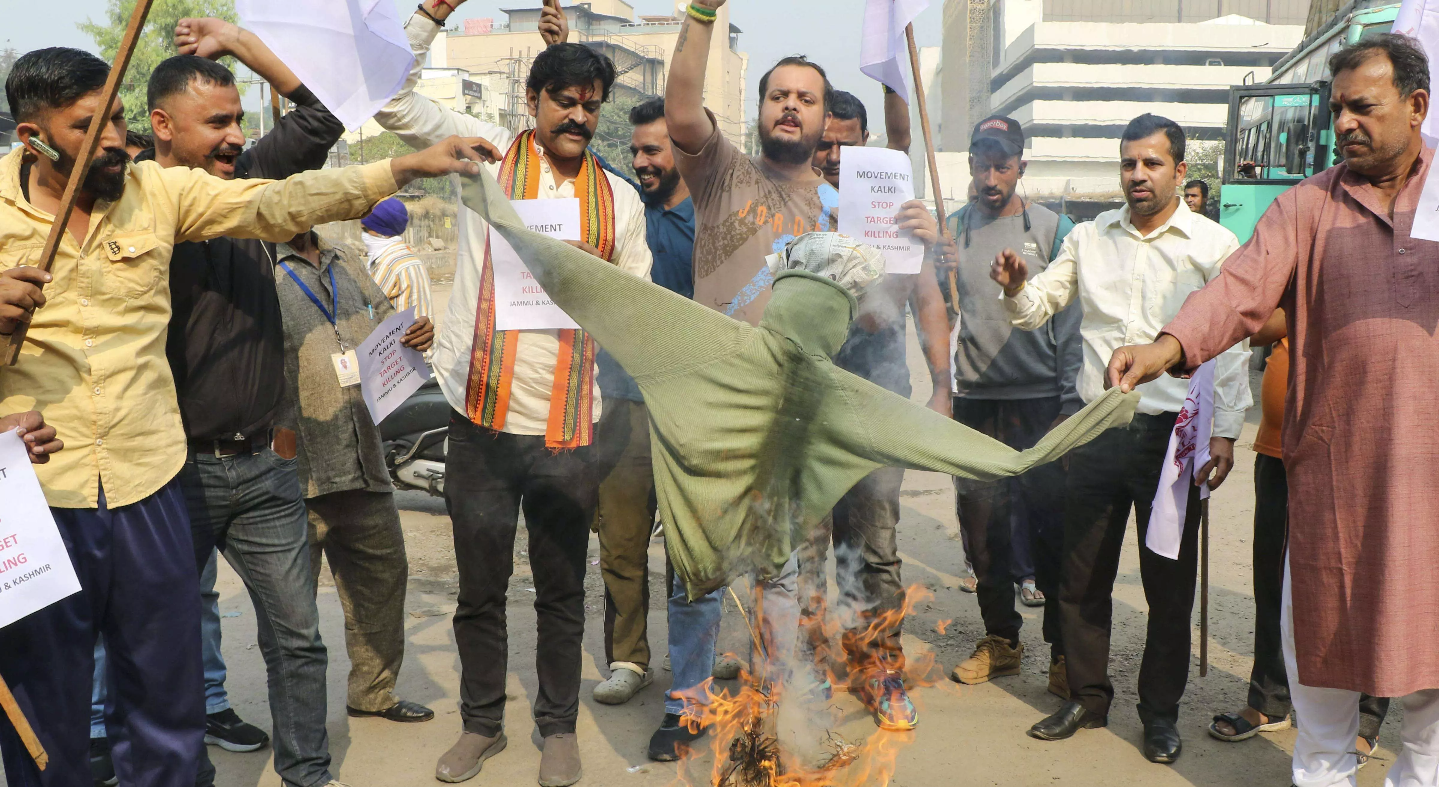 Protests in Jammu region over VDG killings, Kishtwar observes shutdown Protests in Jammu region over VDG killings, Kishtwar observes shutdown