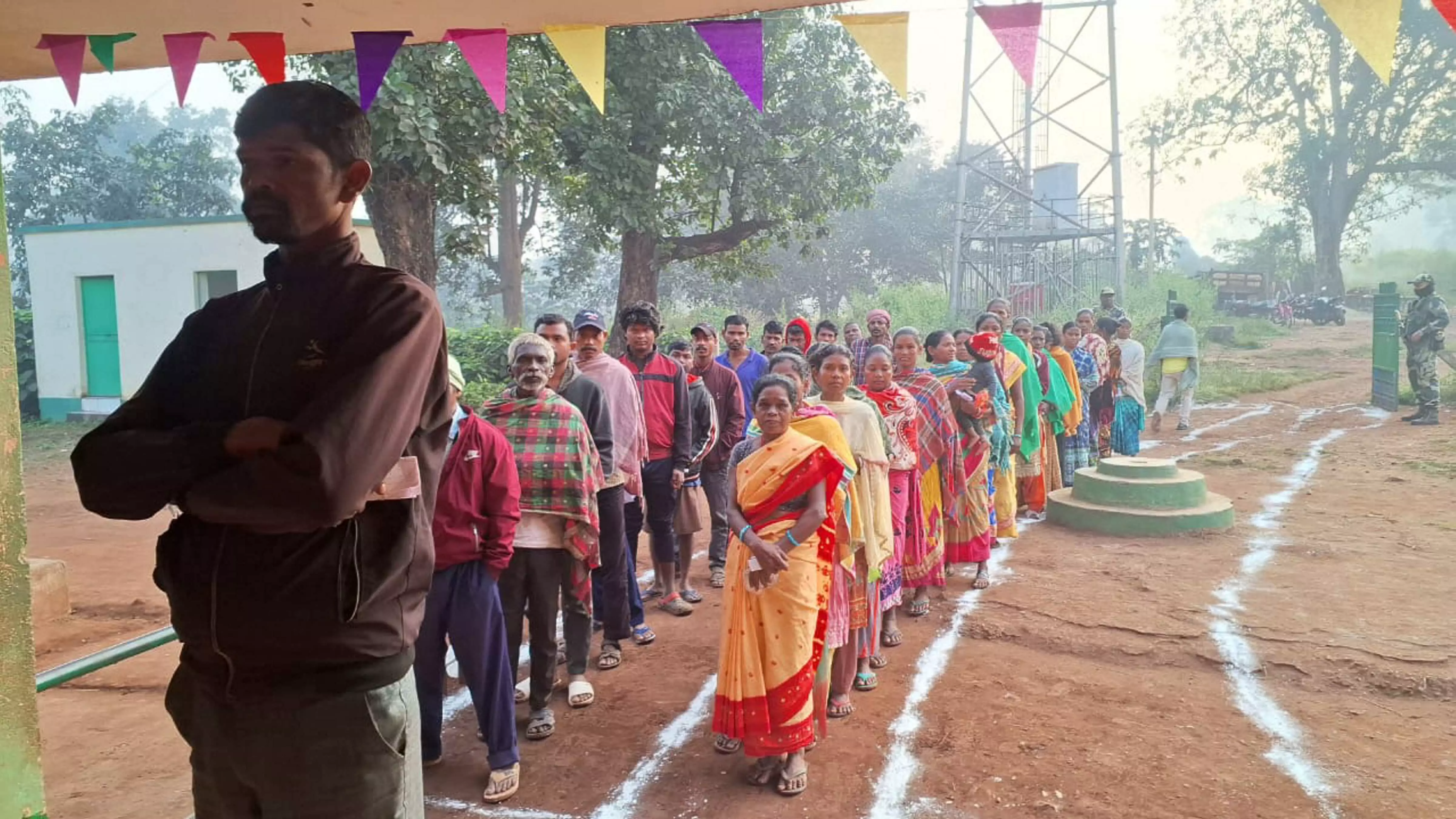 Polling underway for 43 seats in first phase of Jharkhand assembly elections