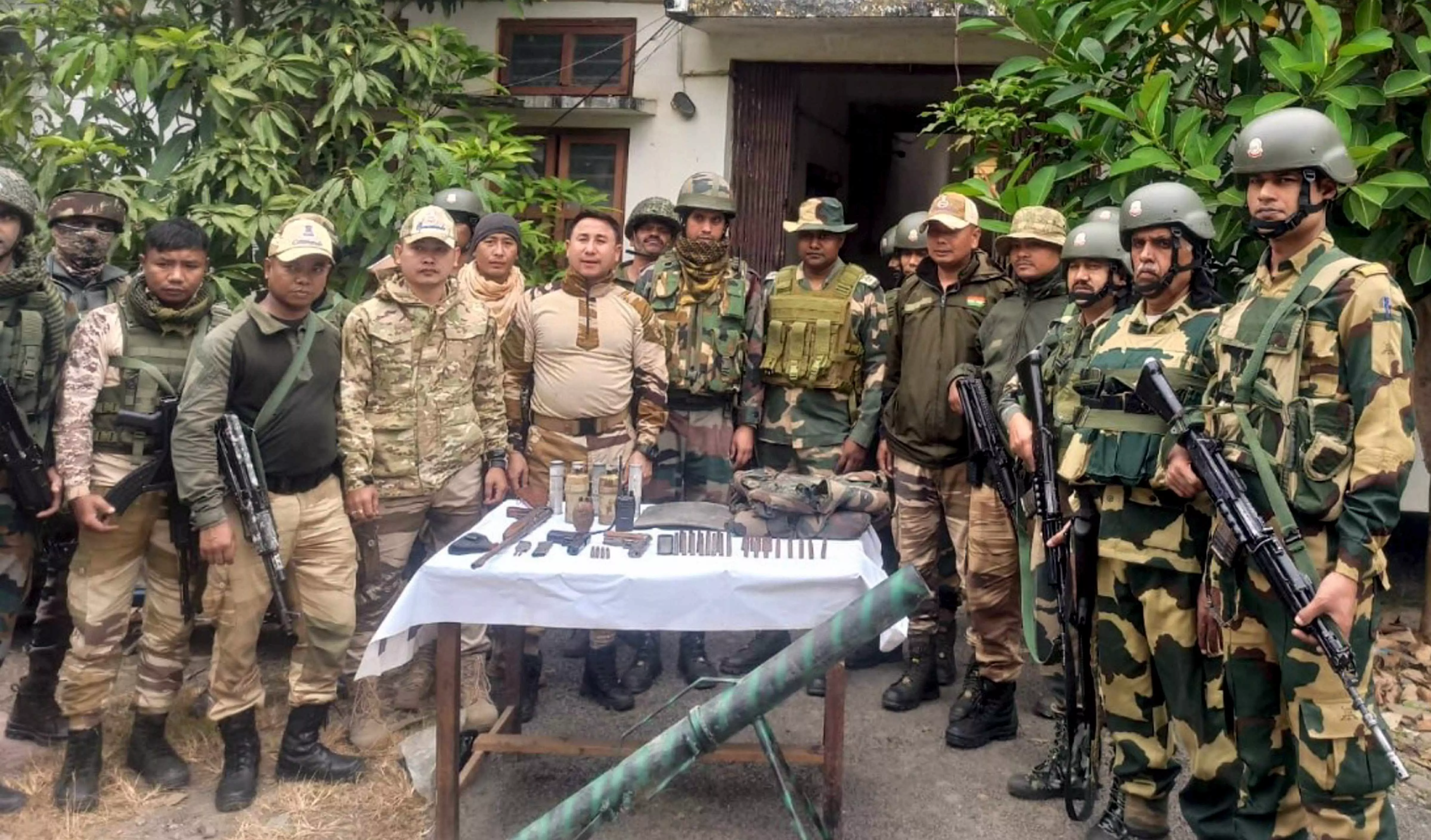Security forces seize arms, ammunition from Manipurs Jiribam, Churachandpur districts Security forces seize arms, ammunition from Manipurs Jiribam, Churachandpur districts