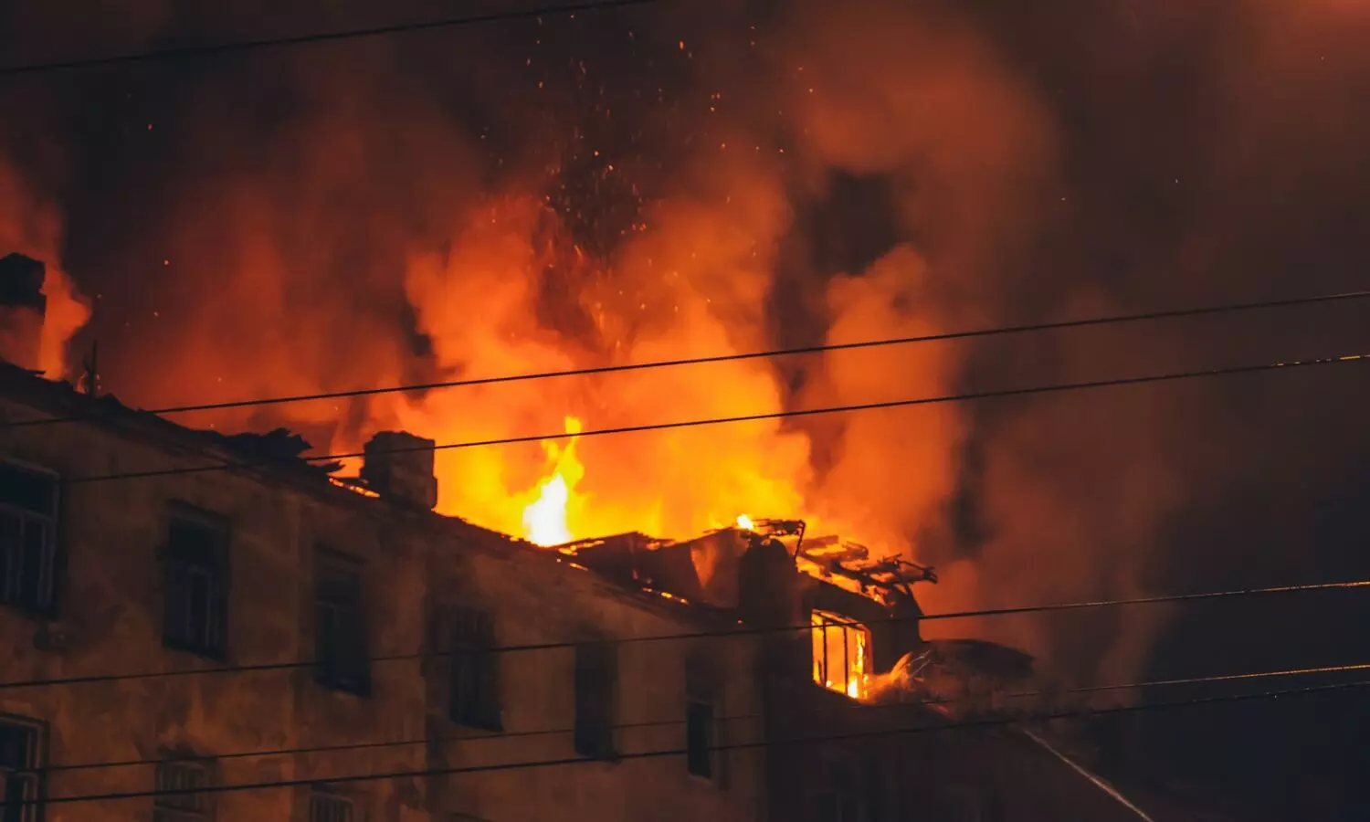 Elderly woman dies, 22 hospitalised after fire in residential building in Ahmedabad Elderly woman dies, 22 hospitalised after fire in residential building in Ahmedabad