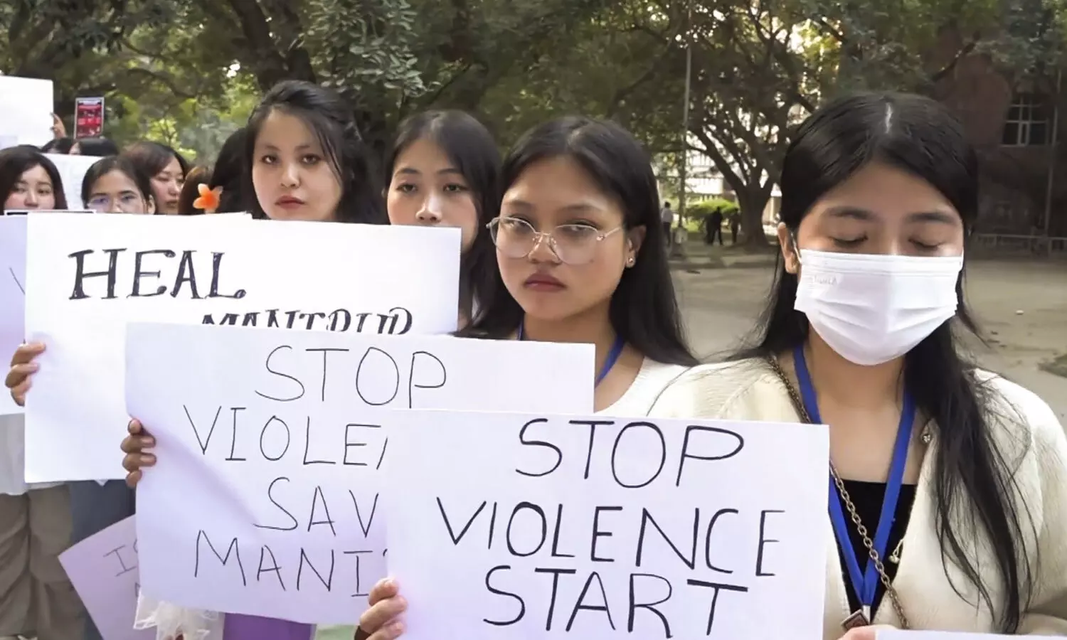 Hundreds walk with empty coffins demanding justice for those killed in Jiribam gunfight
