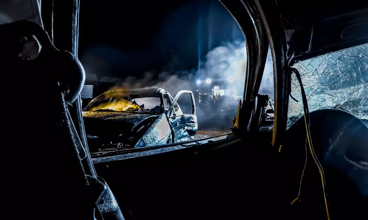 Five dead, two critical after van hits stationary truck in Assam