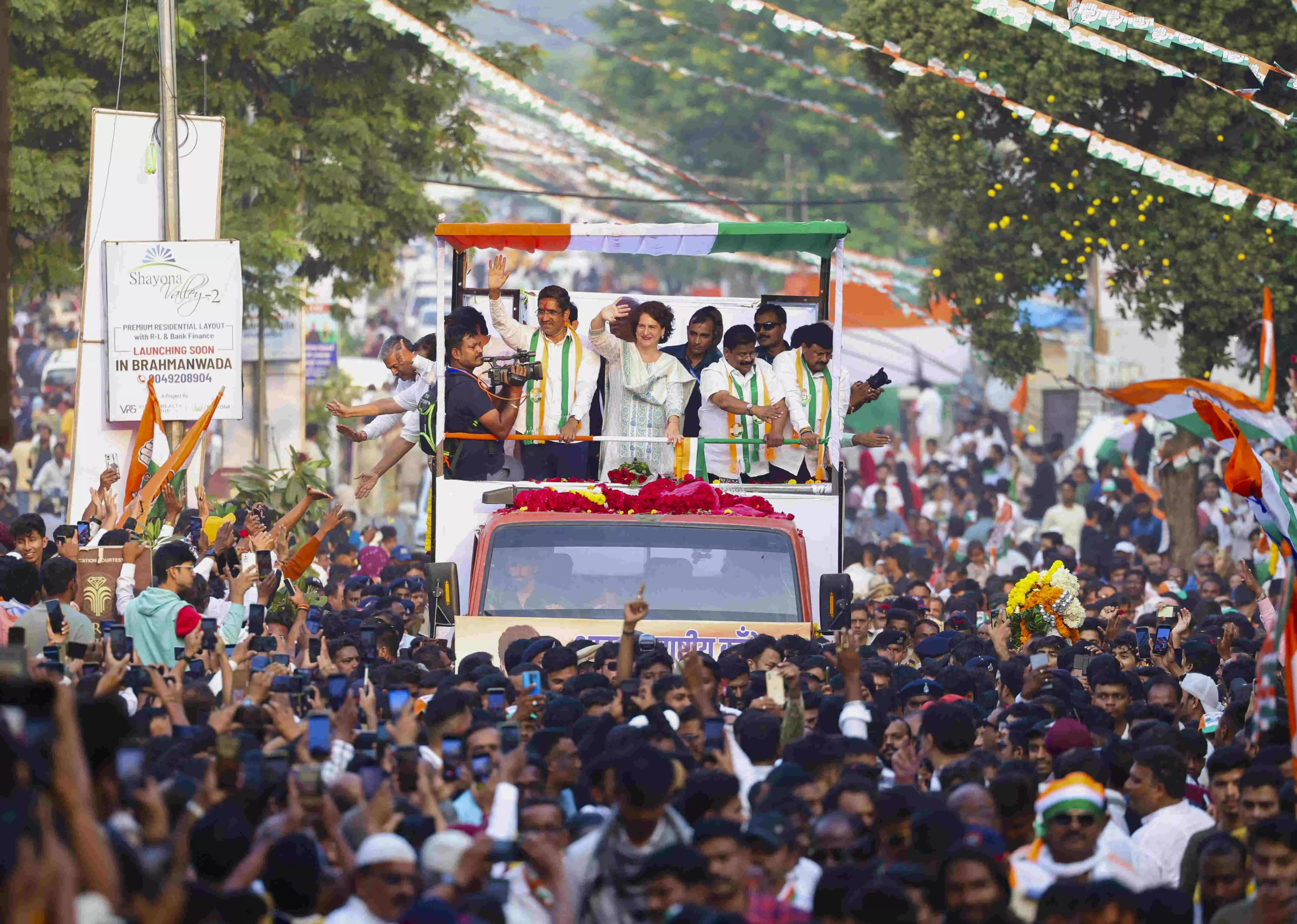 Piyanka Gandhi, Congress talismanic campaigner, finally enters parliament after long wait