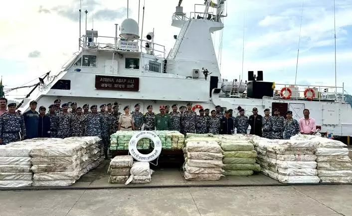 5,500 kg of Methamphetamine seized from trawler near Andamans is biggest drug haul by ICG 5,500 kg of Methamphetamine seized from trawler near Andamans is biggest drug haul by ICG