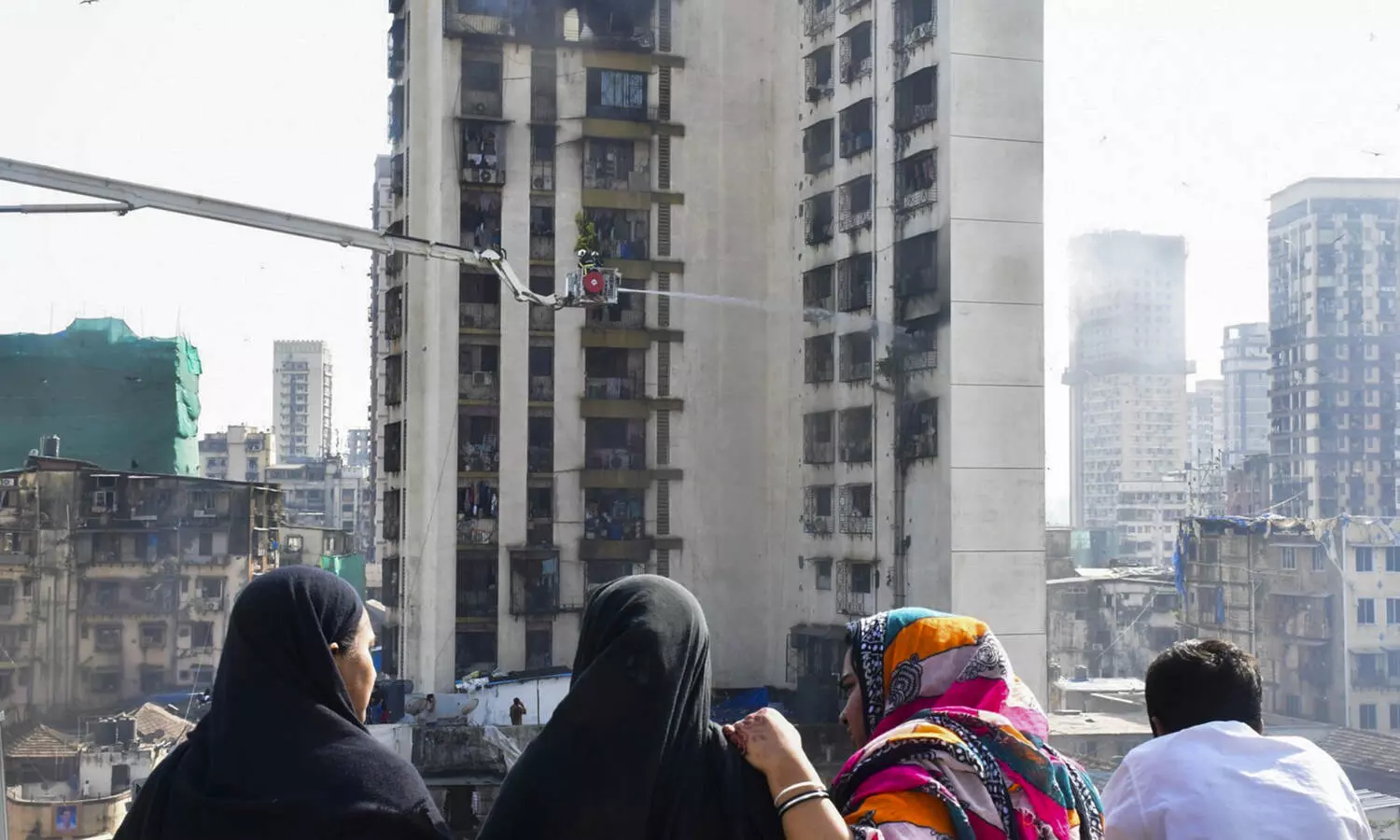 Female firefighter among two injured in blaze in south Mumbai high-rise