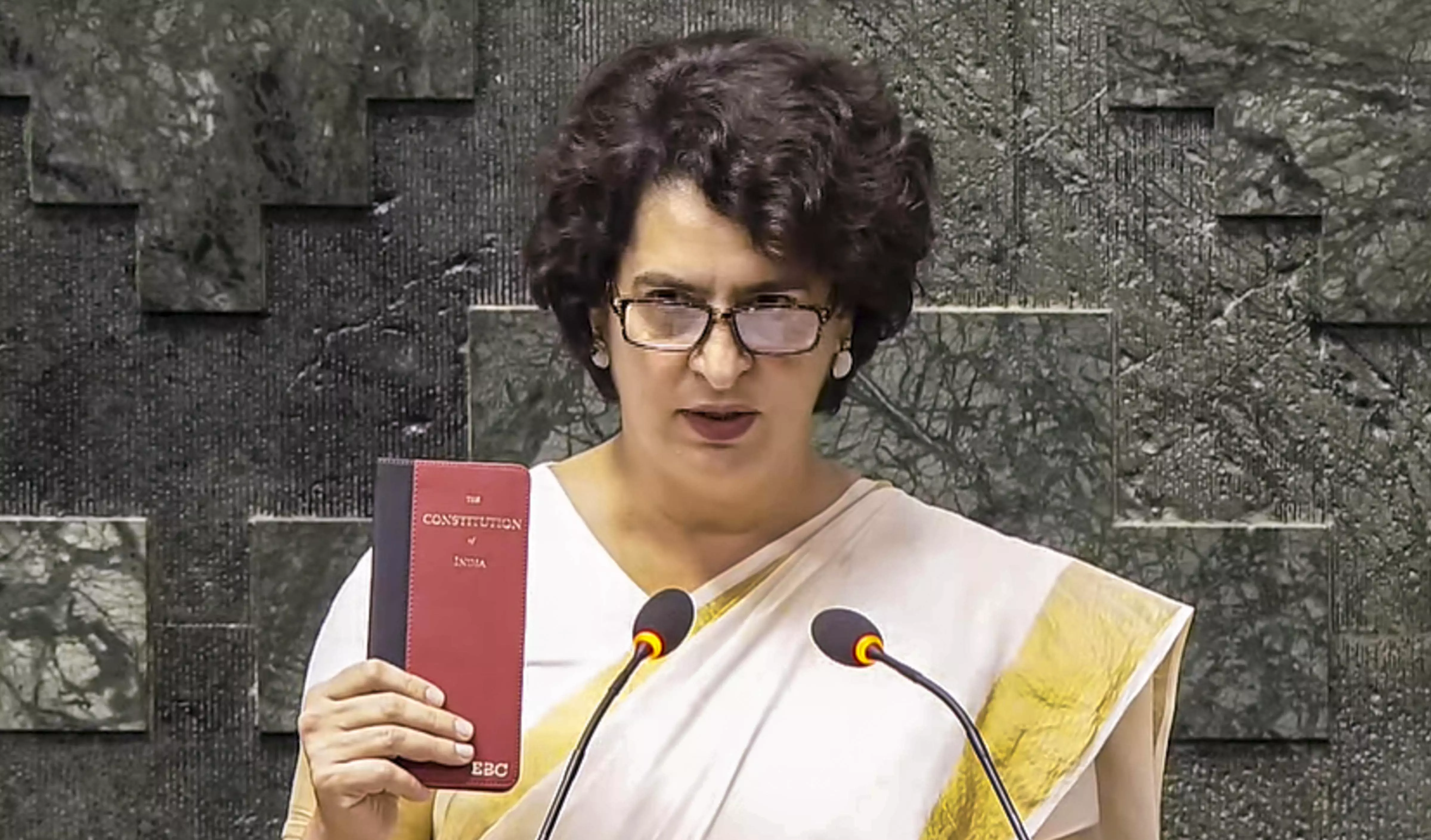 Priyanka Gandhi takes oath as LS MP after big win from Wayanad Priyanka Gandhi takes oath as LS MP after big win from Wayanad
