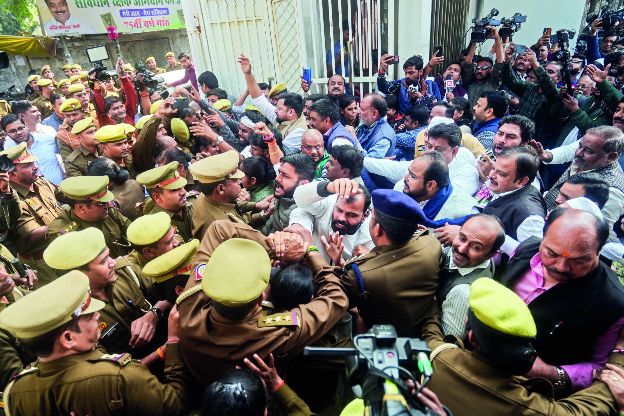 Cong workers clash with police after party UP chief stopped from visiting Sambhal