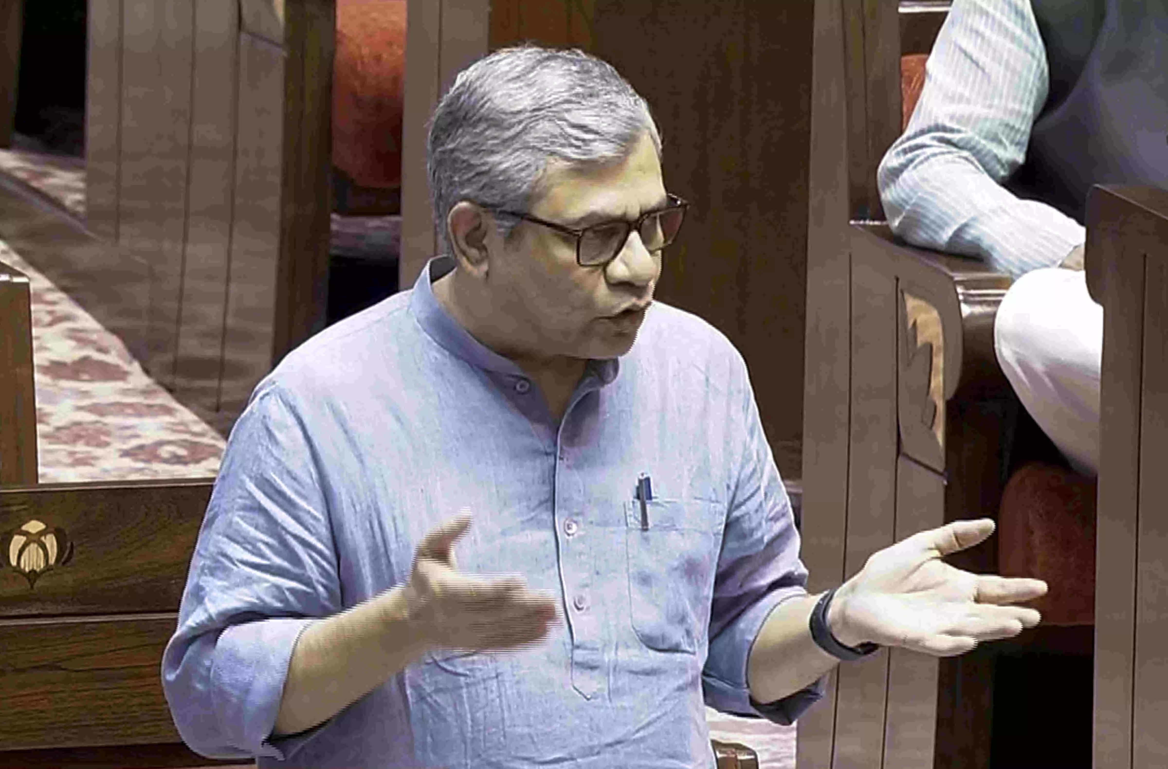 CPI submits breach of privilege motion in RS against Railway Minister Ashwini Vaishnaw CPI submits breach of privilege motion in RS against Railway Minister Ashwini Vaishnaw