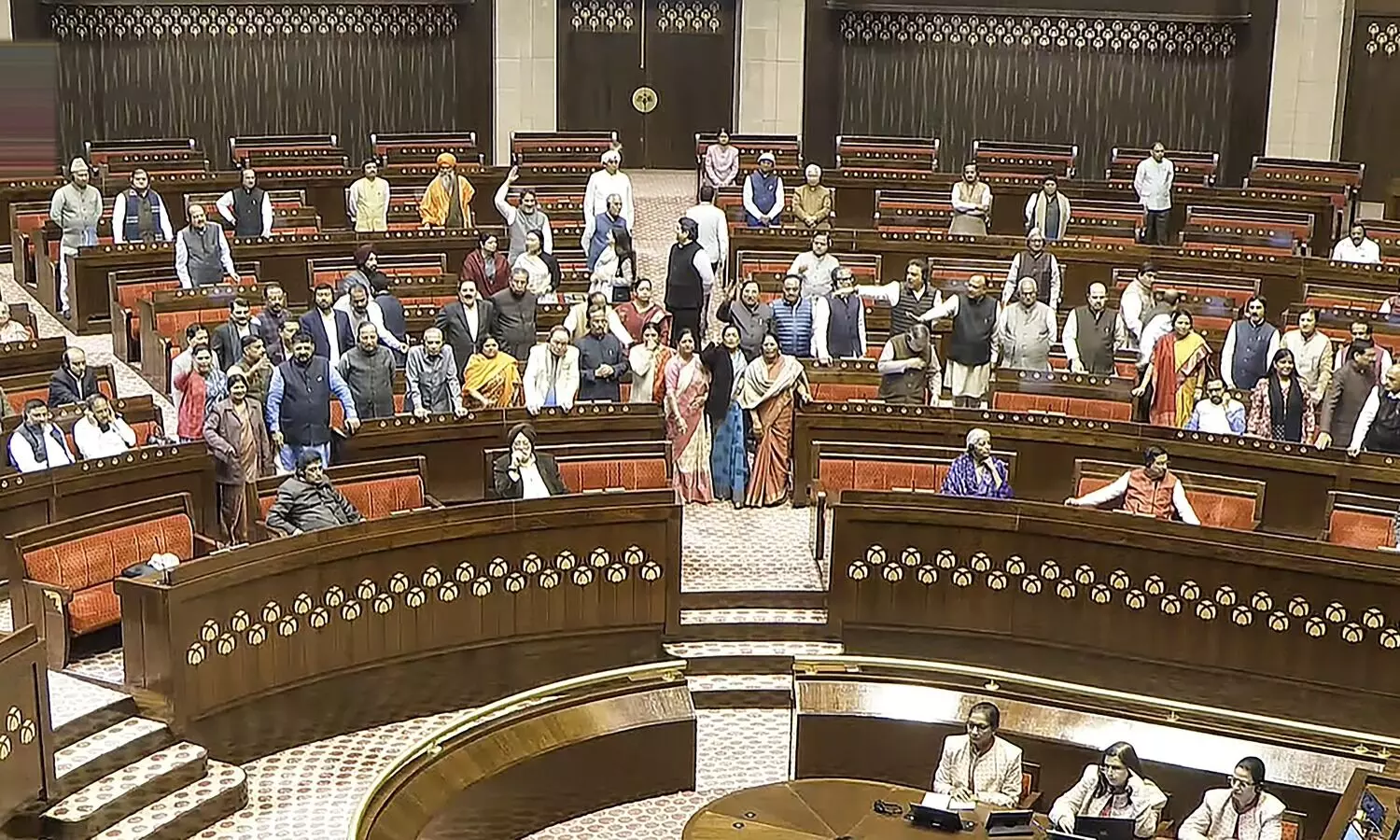 Rajya Sabha adjourned for day amid uproar over Cong-Soros links, Adani issues