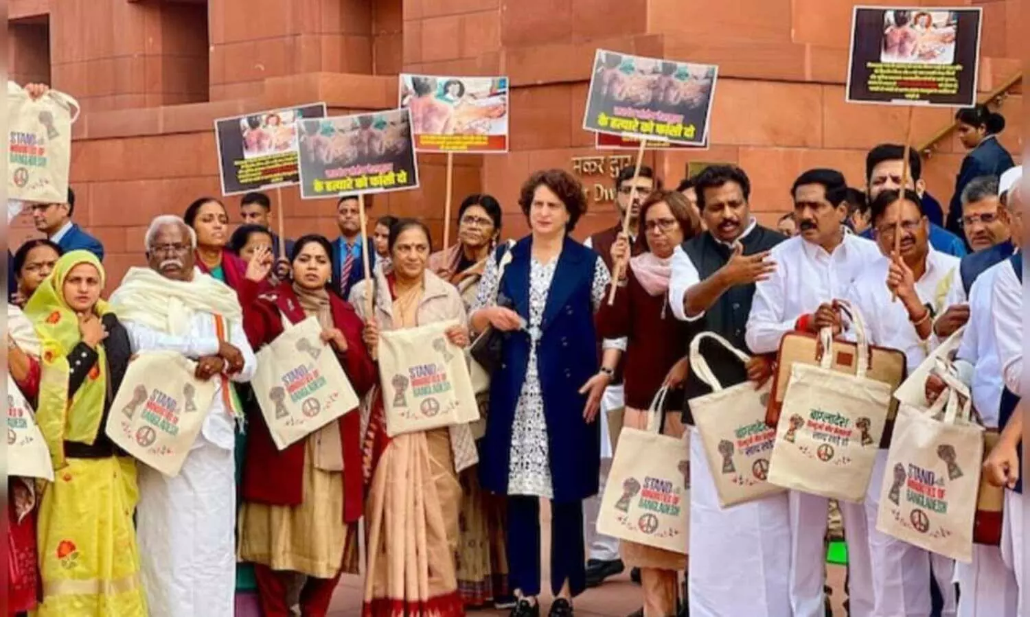 Day after Priyankas Palestine row, new handbag highlights atrocities against Bangladeshi minorities