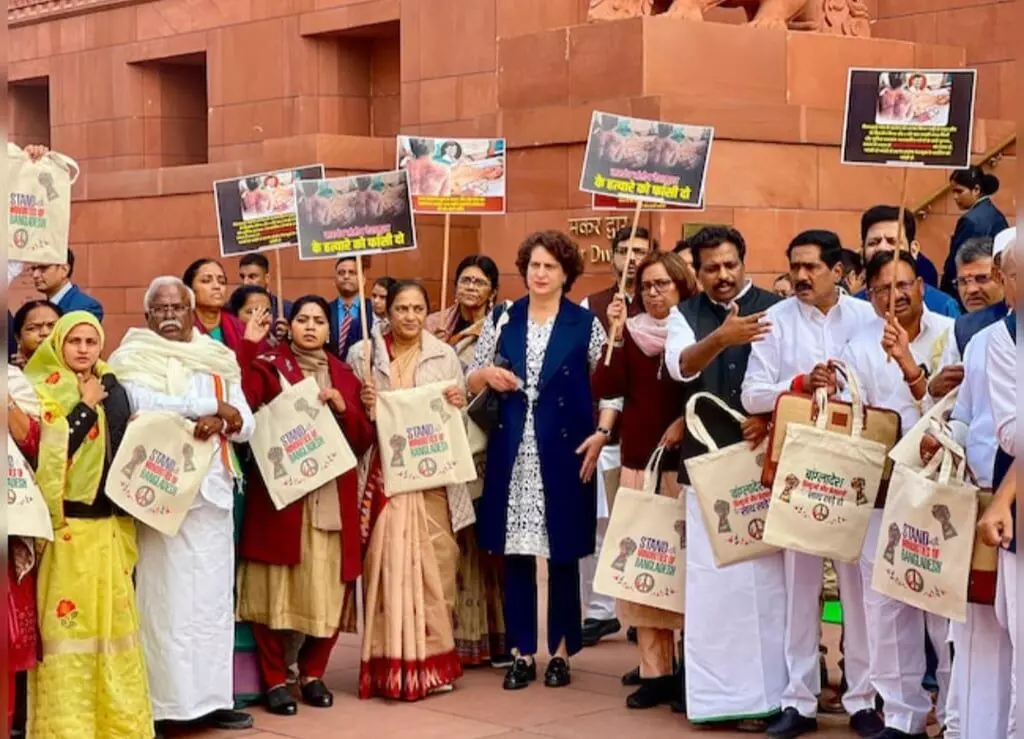 Day after Priyankas Palestine row, new handbag highlights atrocities against Bangladeshi minorities