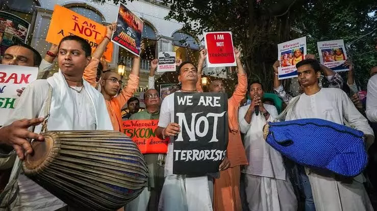 ISKCON Kolkata condemns priests murder in Bangladesh ISKCON Kolkata condemns priests murder in Bangladesh